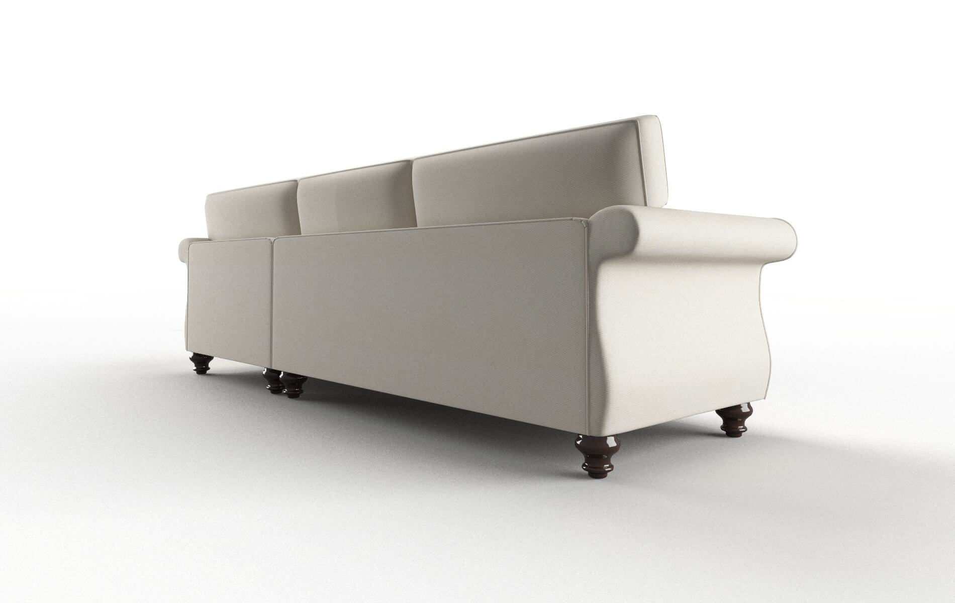 Pisa Bungalow Ivory Panel espresso legs 5