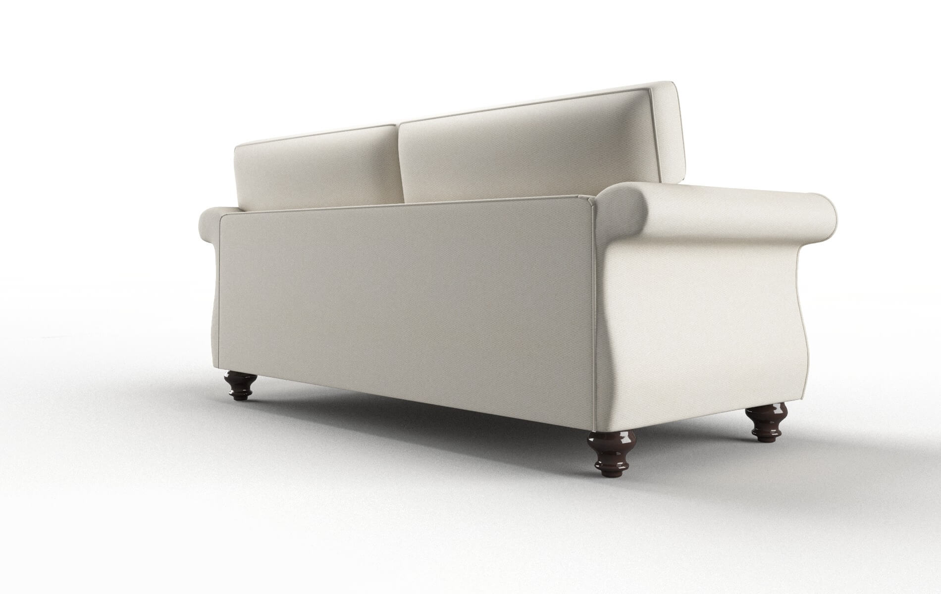Pisa Bungalow Ivory Sofa espresso legs 5