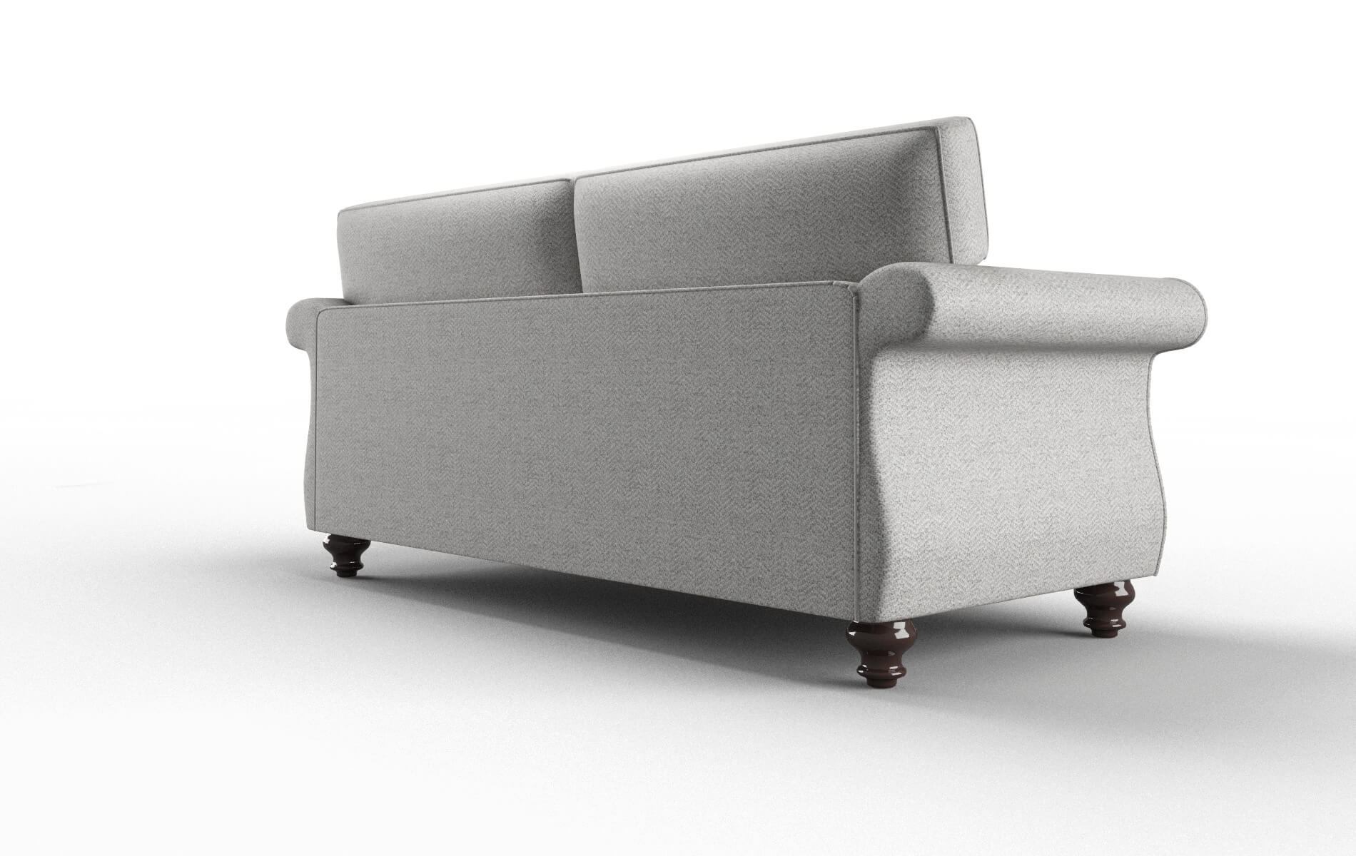 Pisa Catalina Silver Sofa espresso legs 5