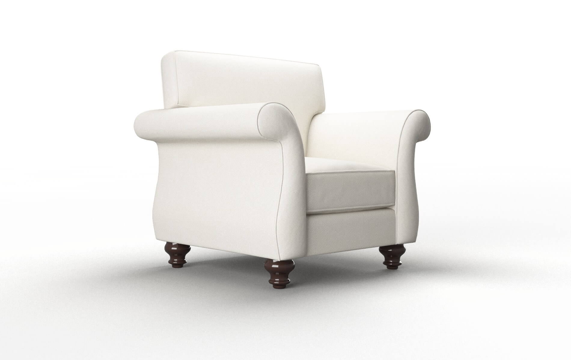 Pisa Chance Bone Chair espresso legs 2