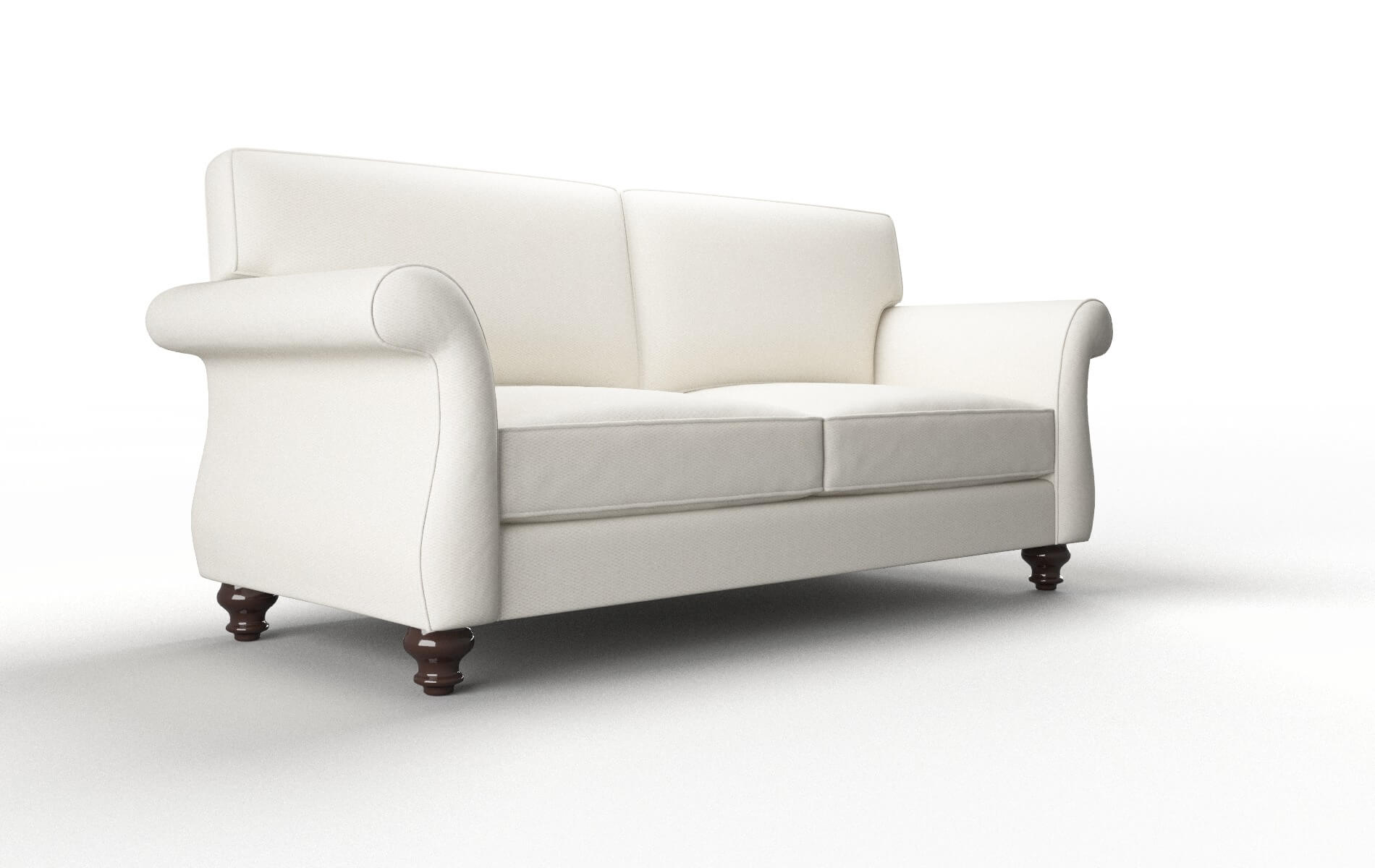 Pisa Chance Bone Sofa espresso legs 2