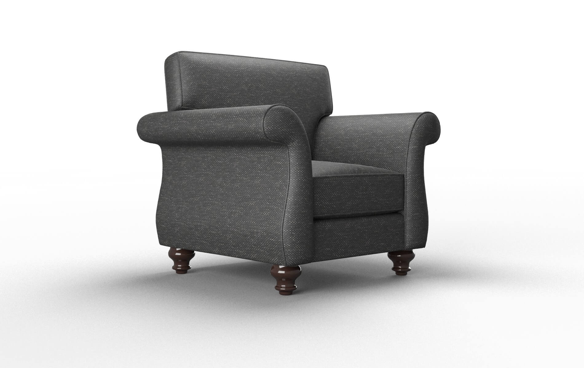 Pisa Chance Denim Chair espresso legs 2