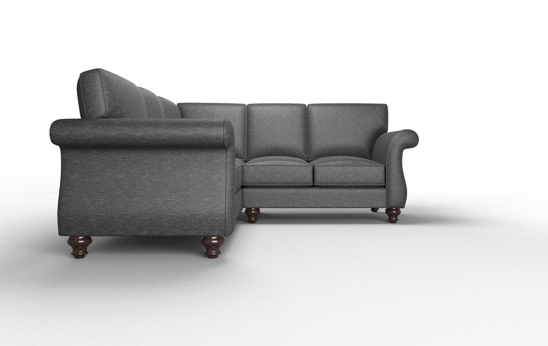 Pisa Chance Denim Sectional espresso legs 2