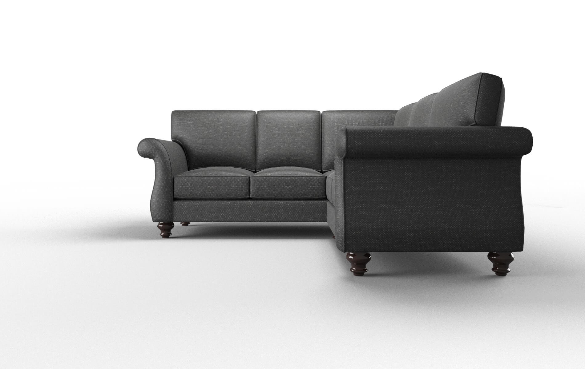 Pisa Chance Denim Sectional espresso legs 5
