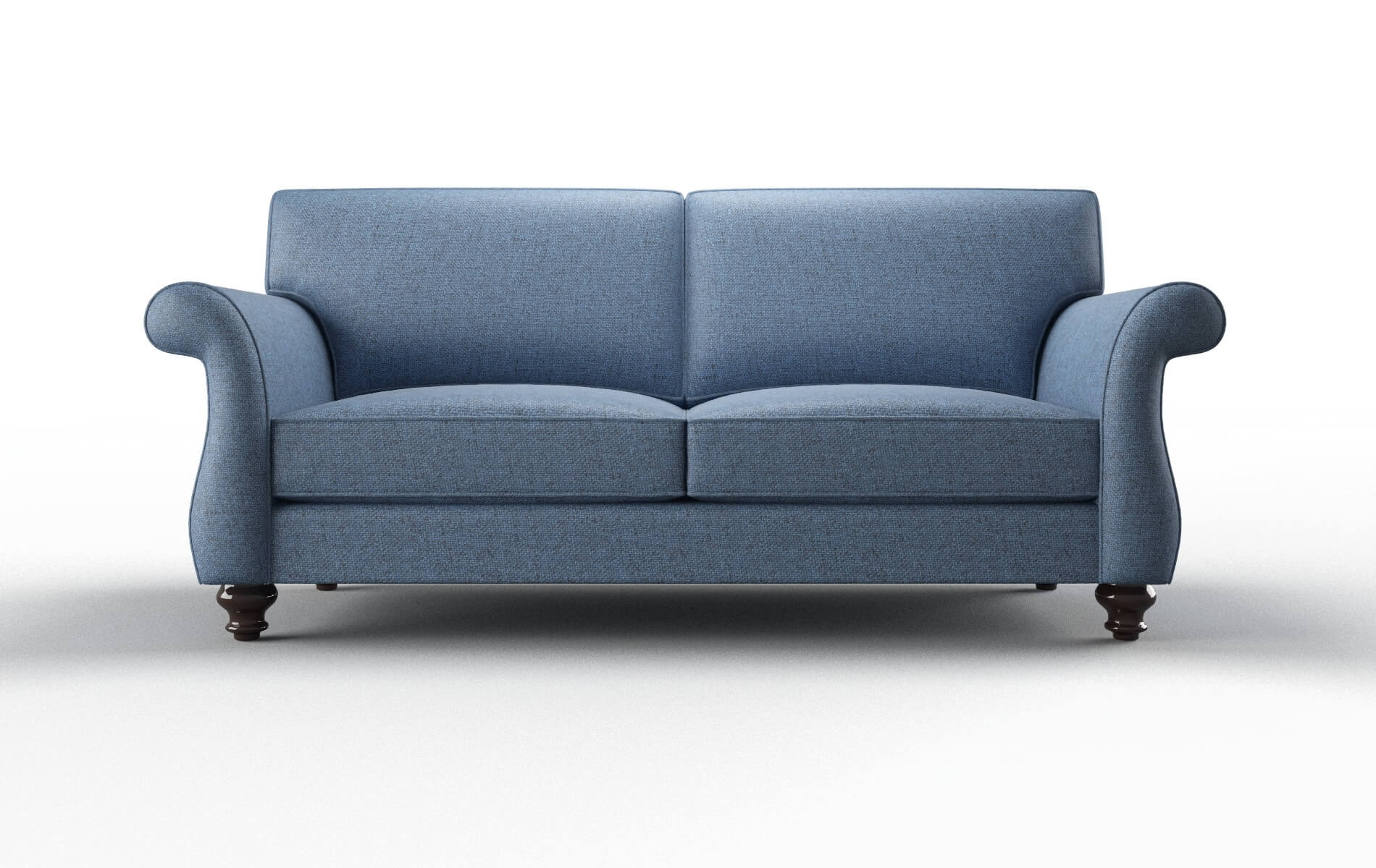 Pisa Clyde Deep_ocean Sofa espresso legs 1