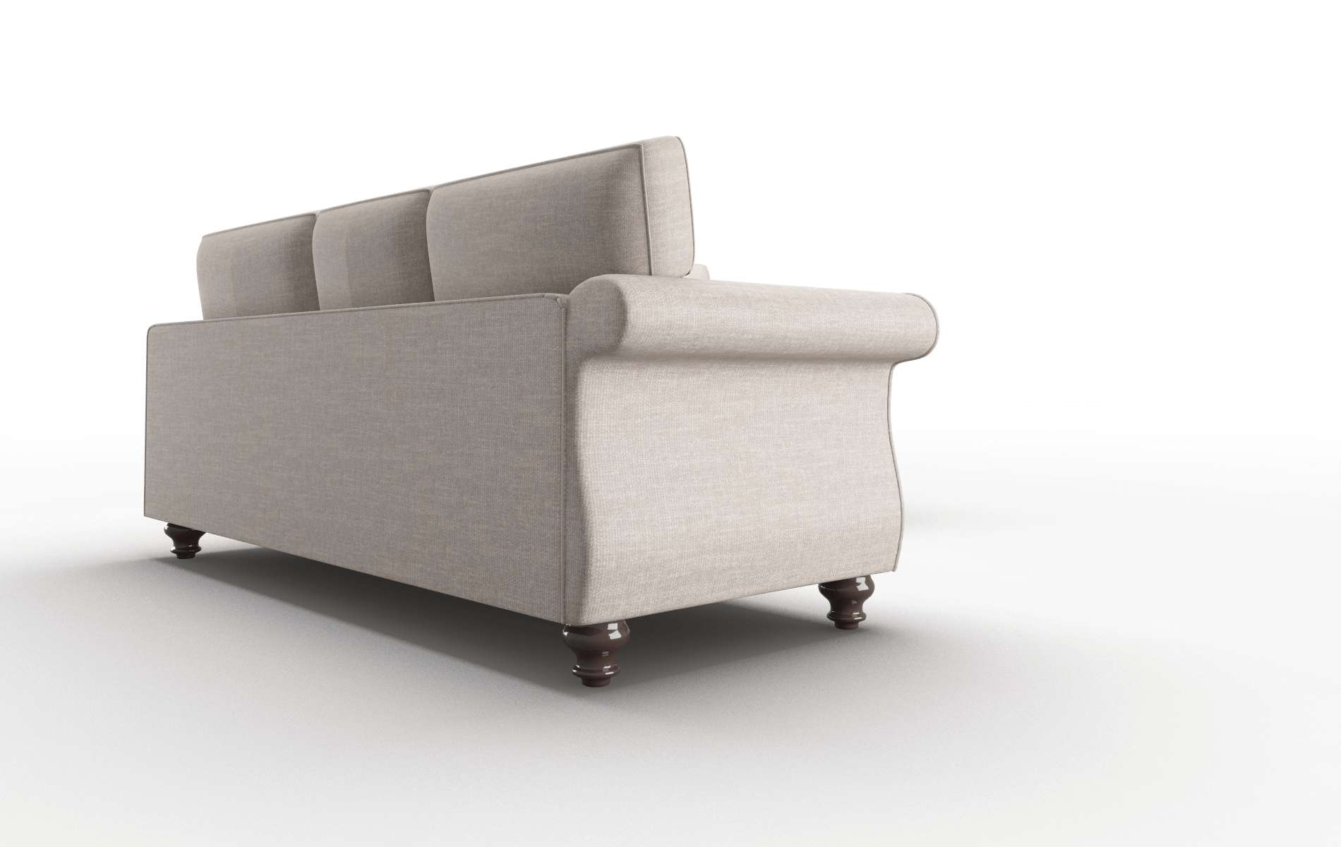 Pisa Clyde Dolphin Sectional espresso legs 3