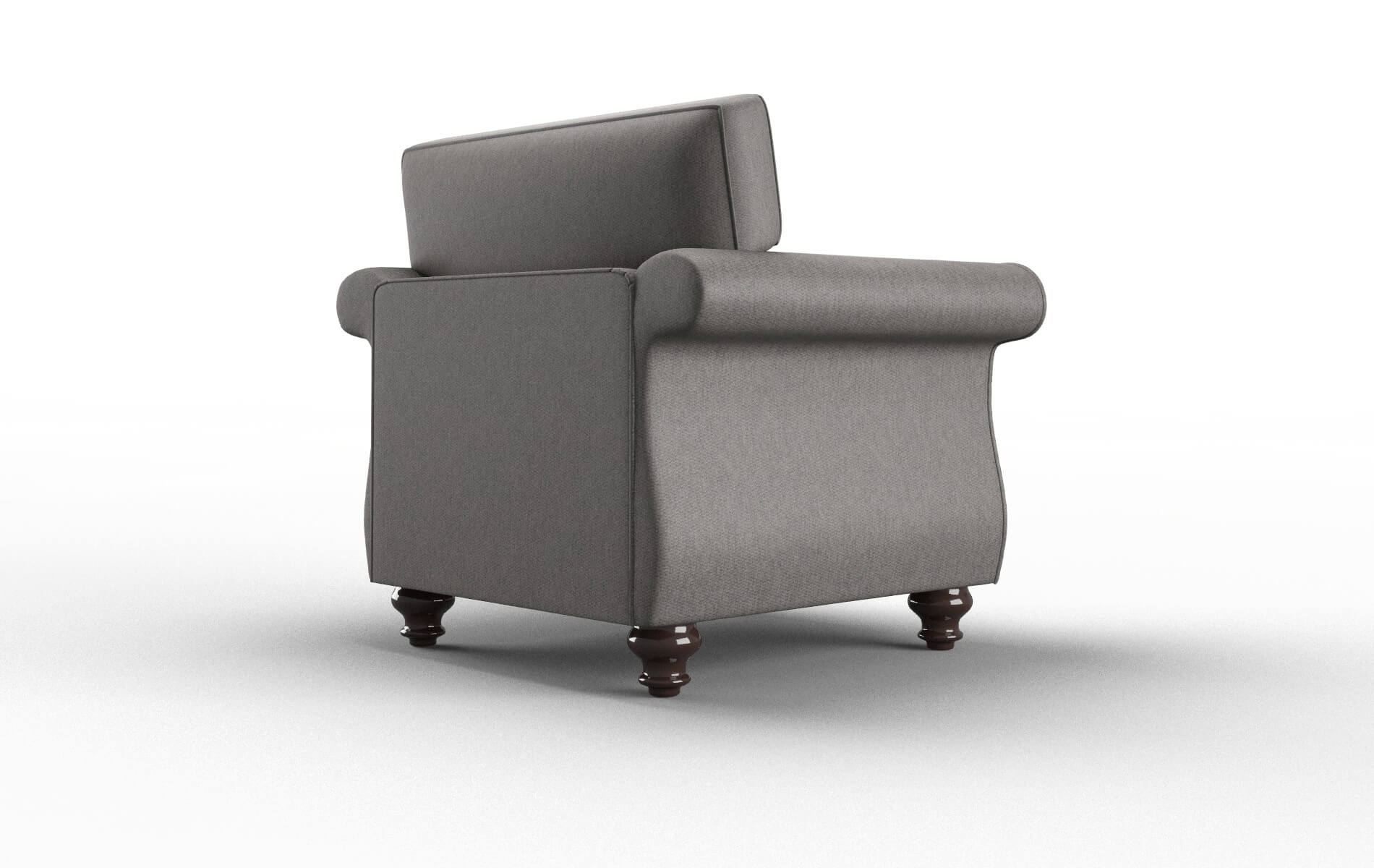 Pisa Cosmo Charcoal Chair espresso legs 5