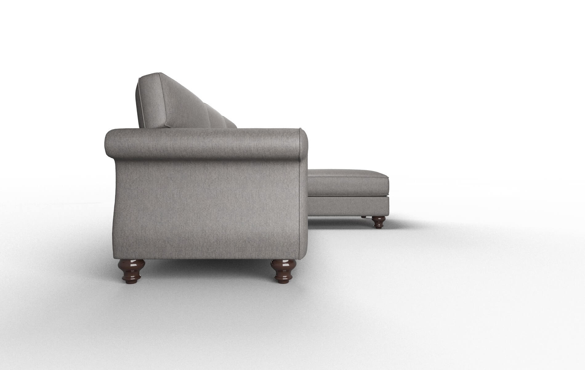 Pisa Cosmo Charcoal Panel espresso legs 3