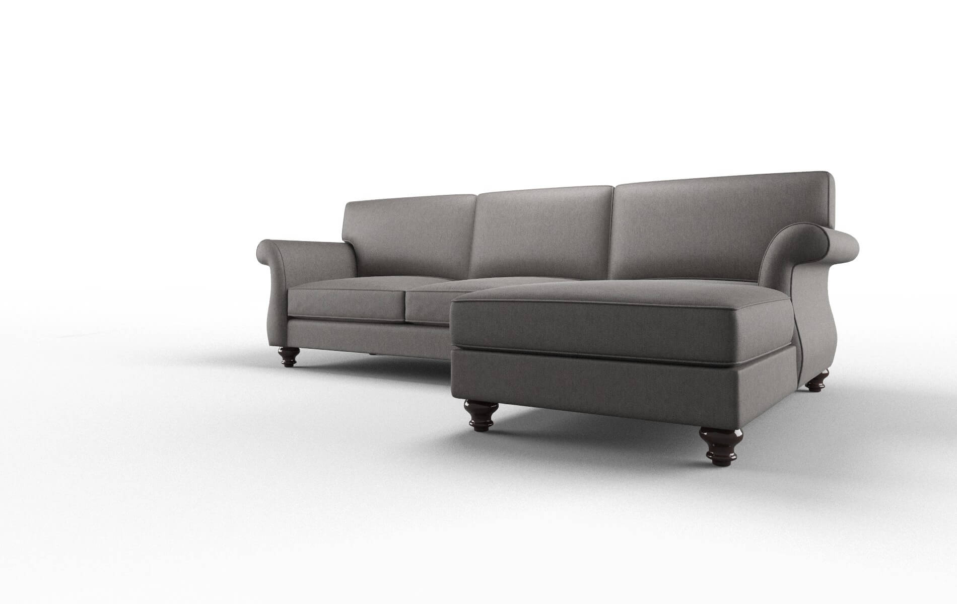 Pisa Cosmo Charcoal Panel espresso legs 4