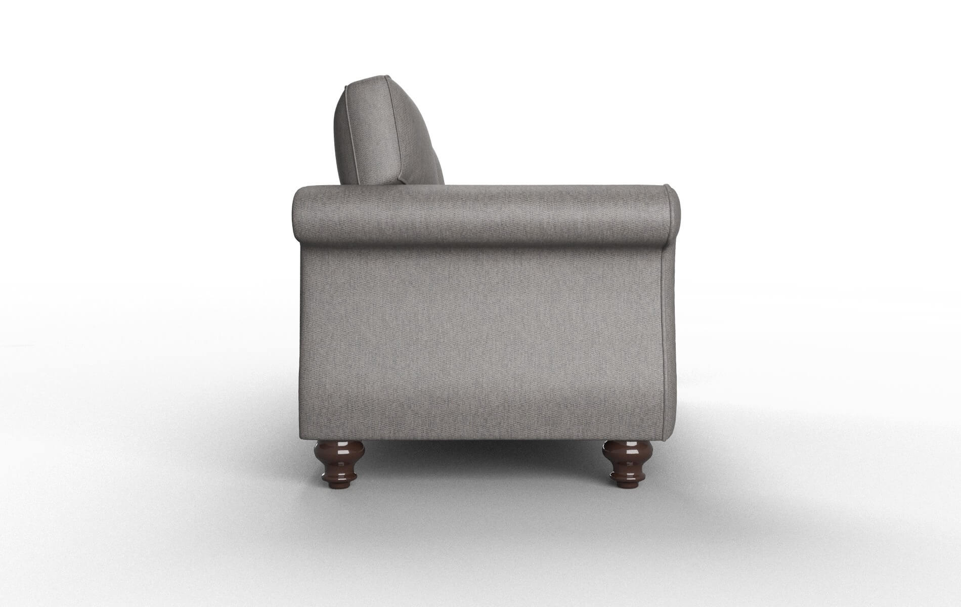 Pisa Cosmo Charcoal Sofa espresso legs 3
