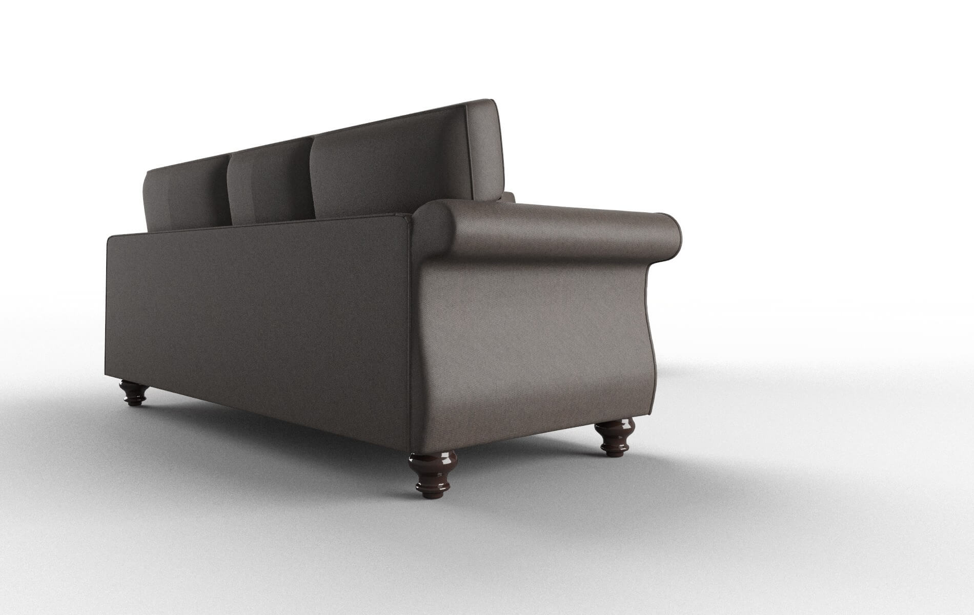 Pisa Cosmo Chocolate Sectional espresso legs 3