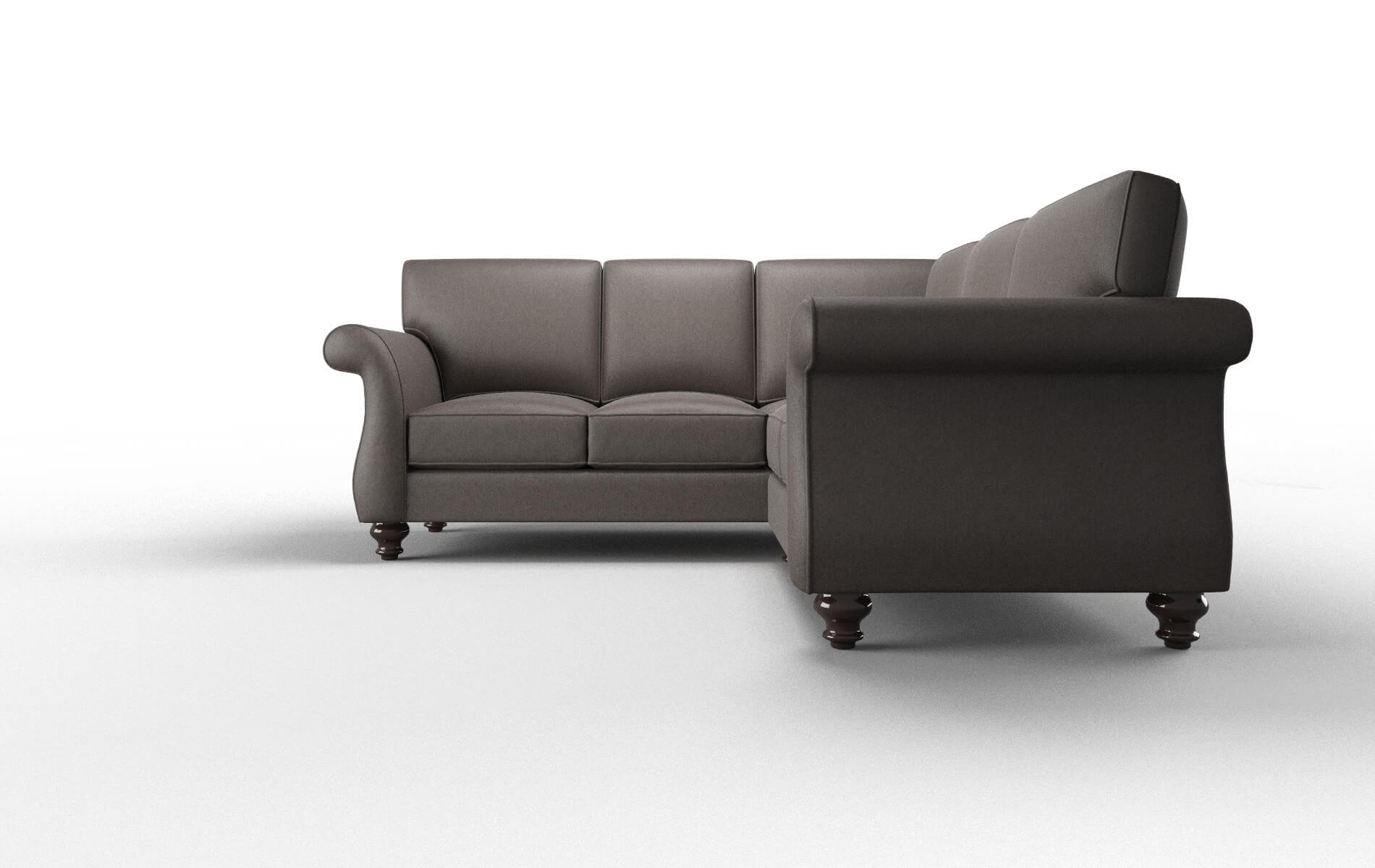 Pisa Cosmo Chocolate Sectional espresso legs 5