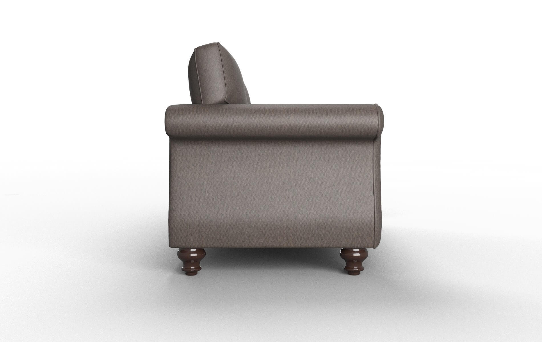 Pisa Cosmo Chocolate Sofa espresso legs 3