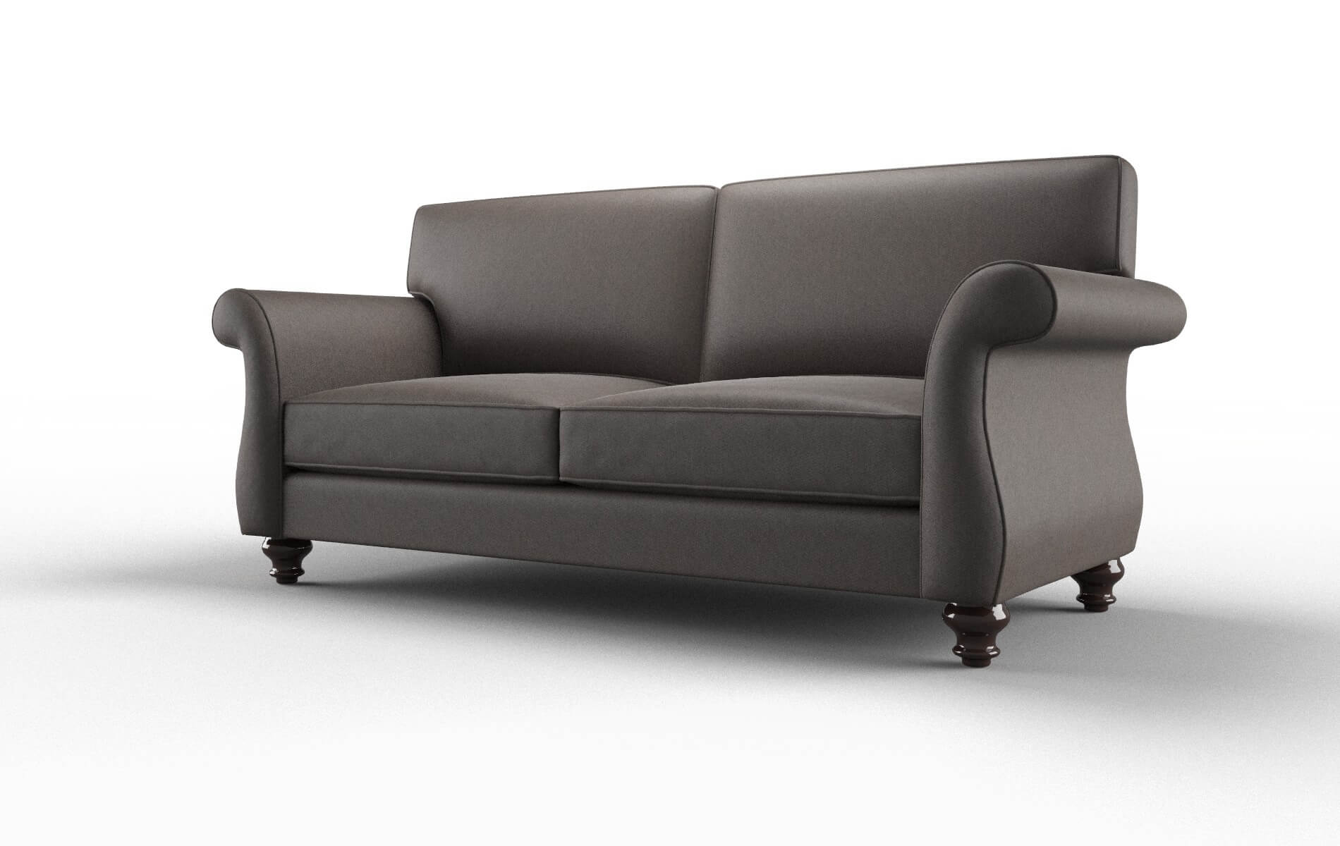 Pisa Cosmo Chocolate Sofa espresso legs 4