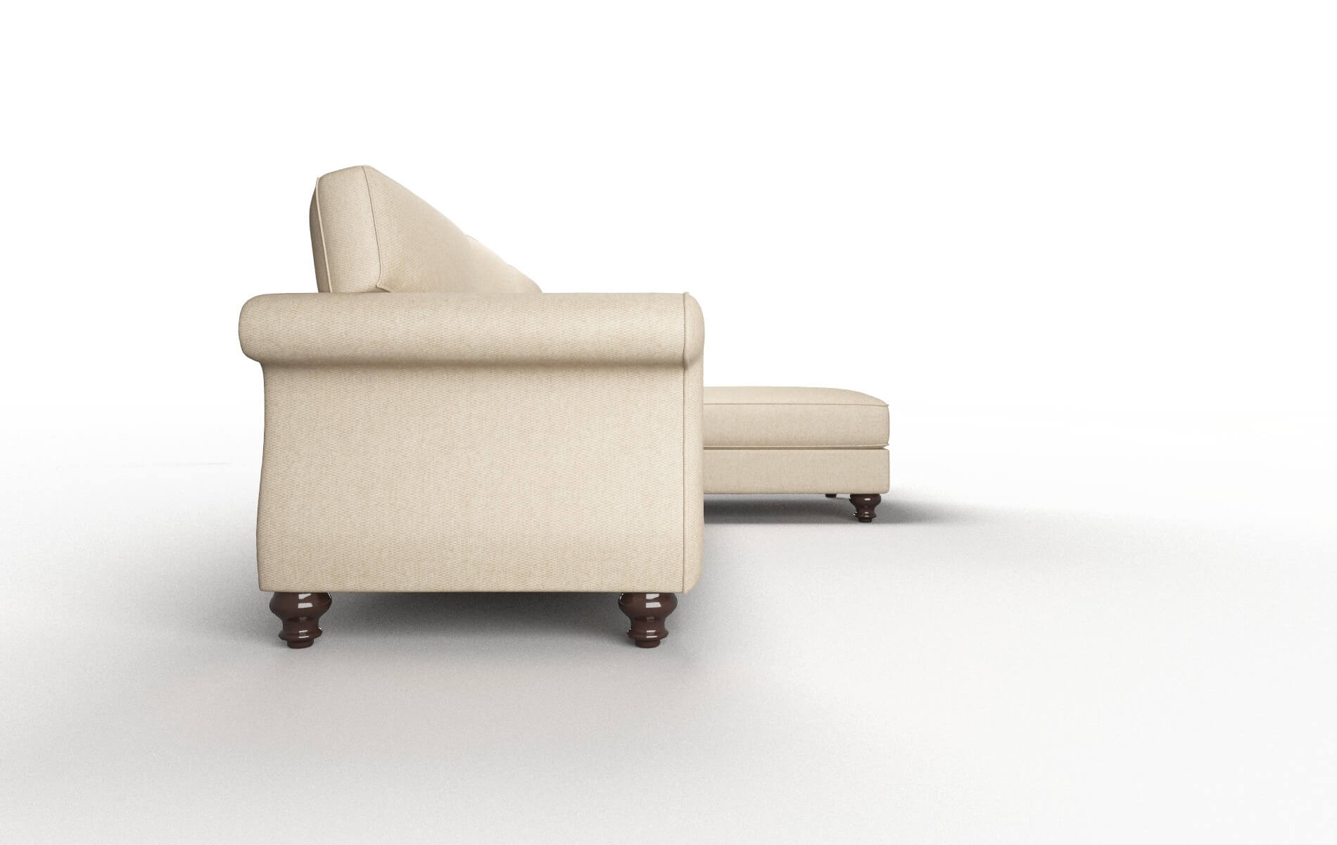 Pisa Cosmo Fawn Panel espresso legs 3