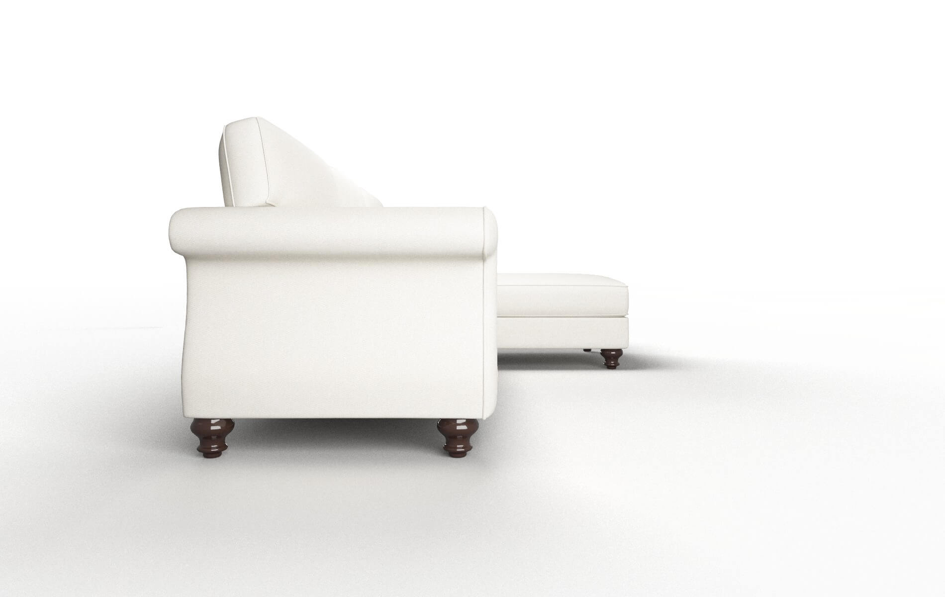 Pisa Cosmo Ivory Panel espresso legs 3