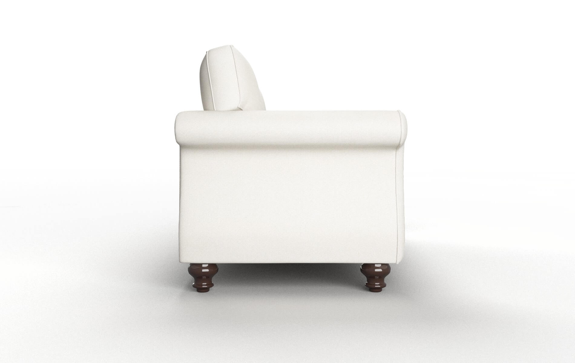 Pisa Cosmo Ivory Sofa espresso legs 3