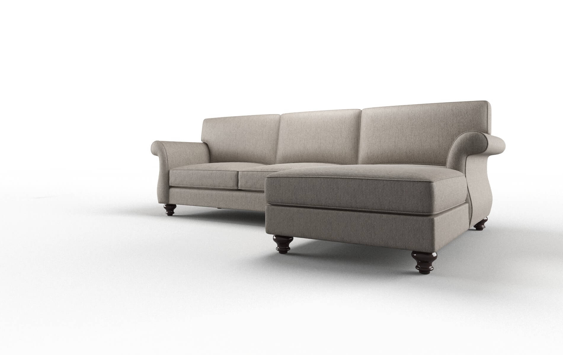 Pisa Cosmo Taupe Panel espresso legs 4