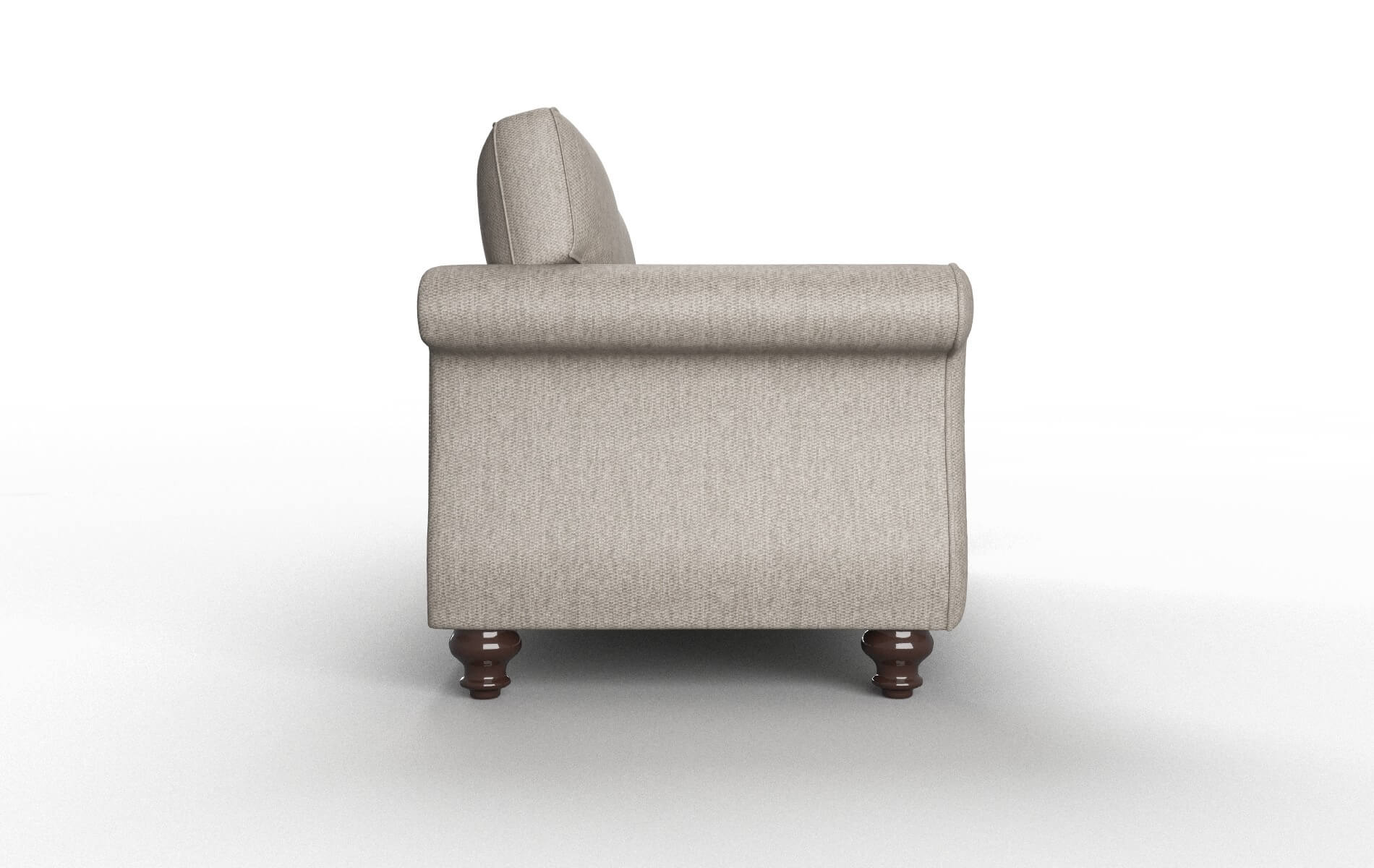 Pisa Cosmo Taupe Sofa espresso legs 3