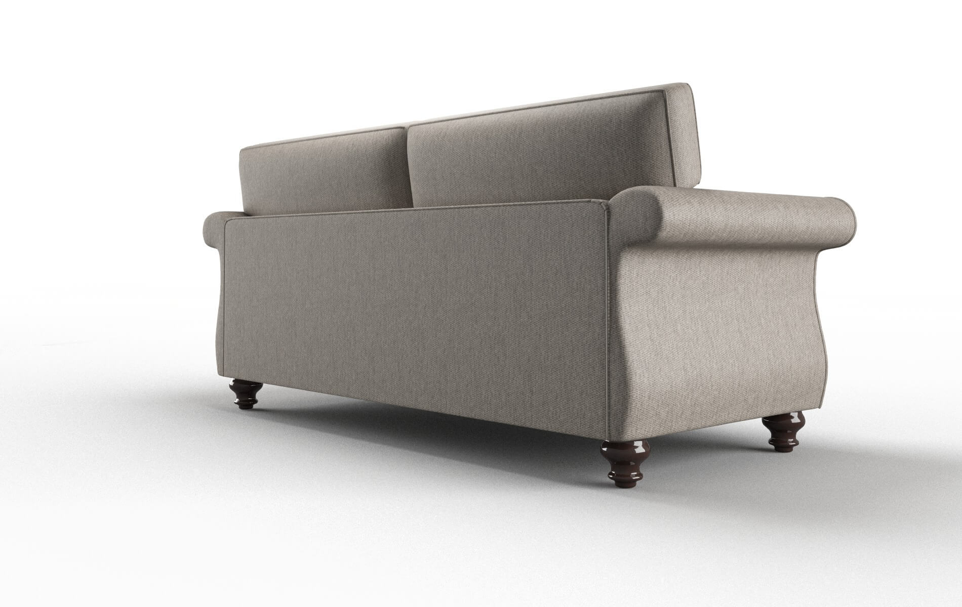 Pisa Cosmo Taupe Sofa espresso legs 5