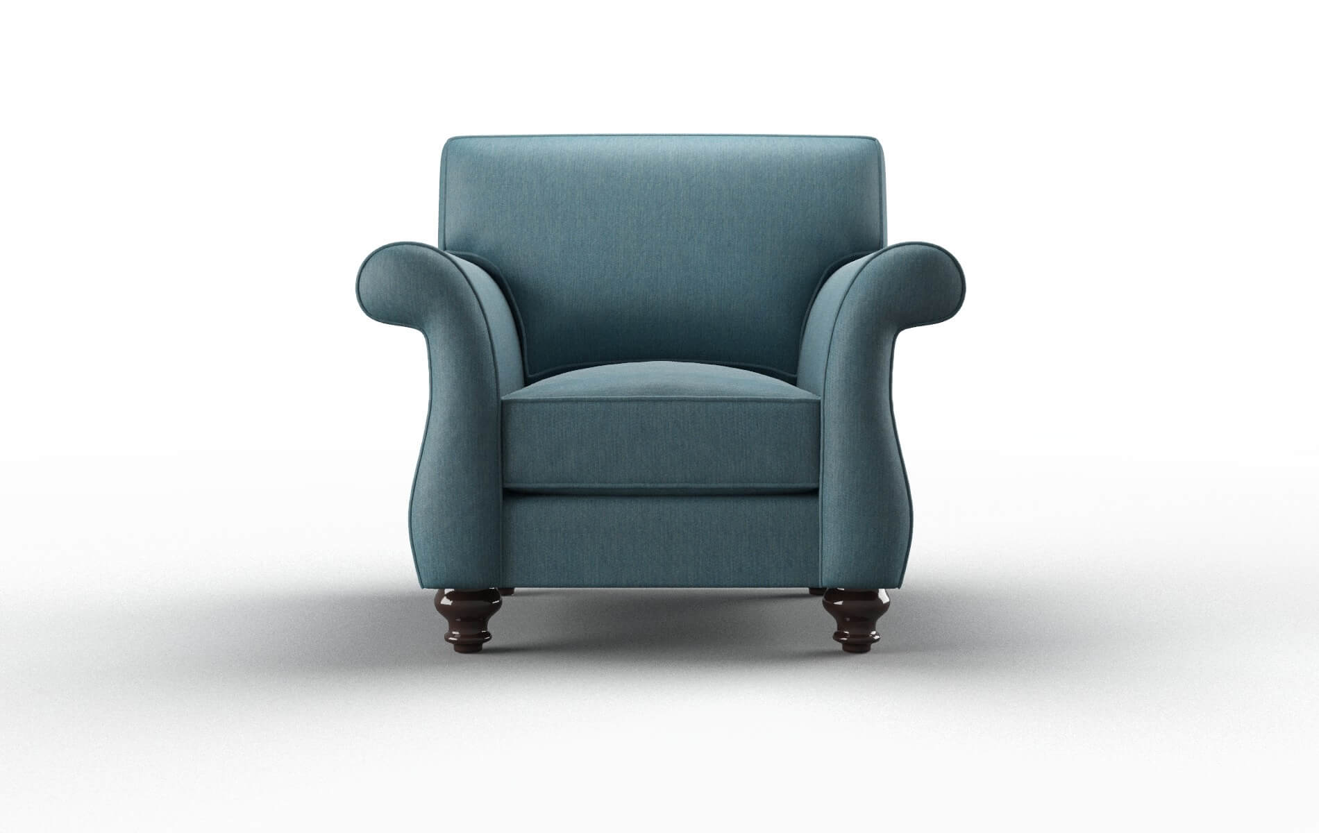 Pisa Cosmo Teal Chair espresso legs 1