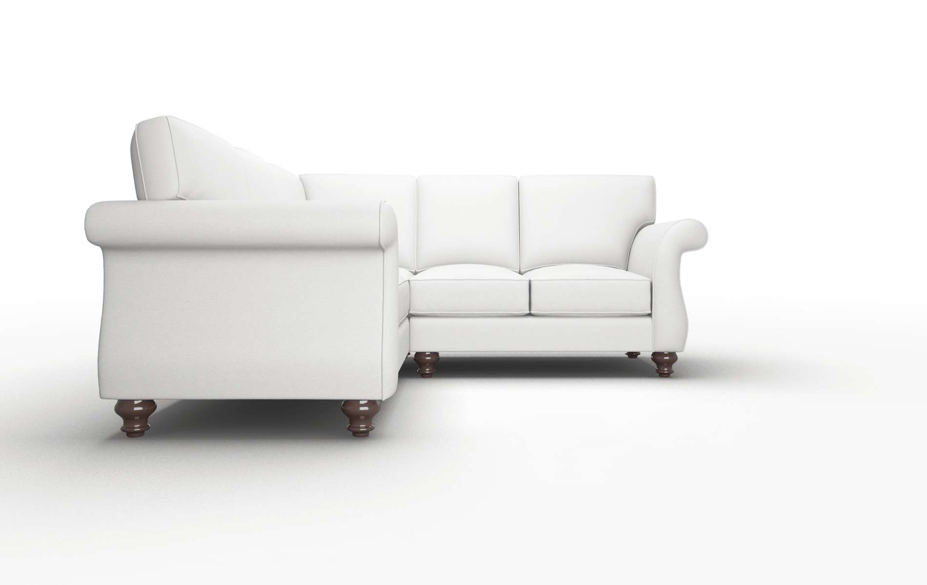 Pisa Dawson Platinum Sectional espresso legs 2