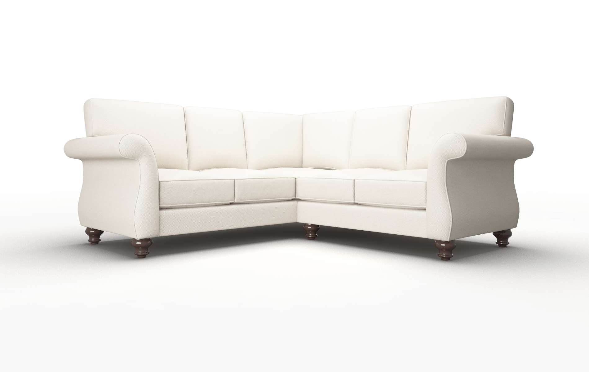 Pisa Dawson Sand Sectional espresso legs 1