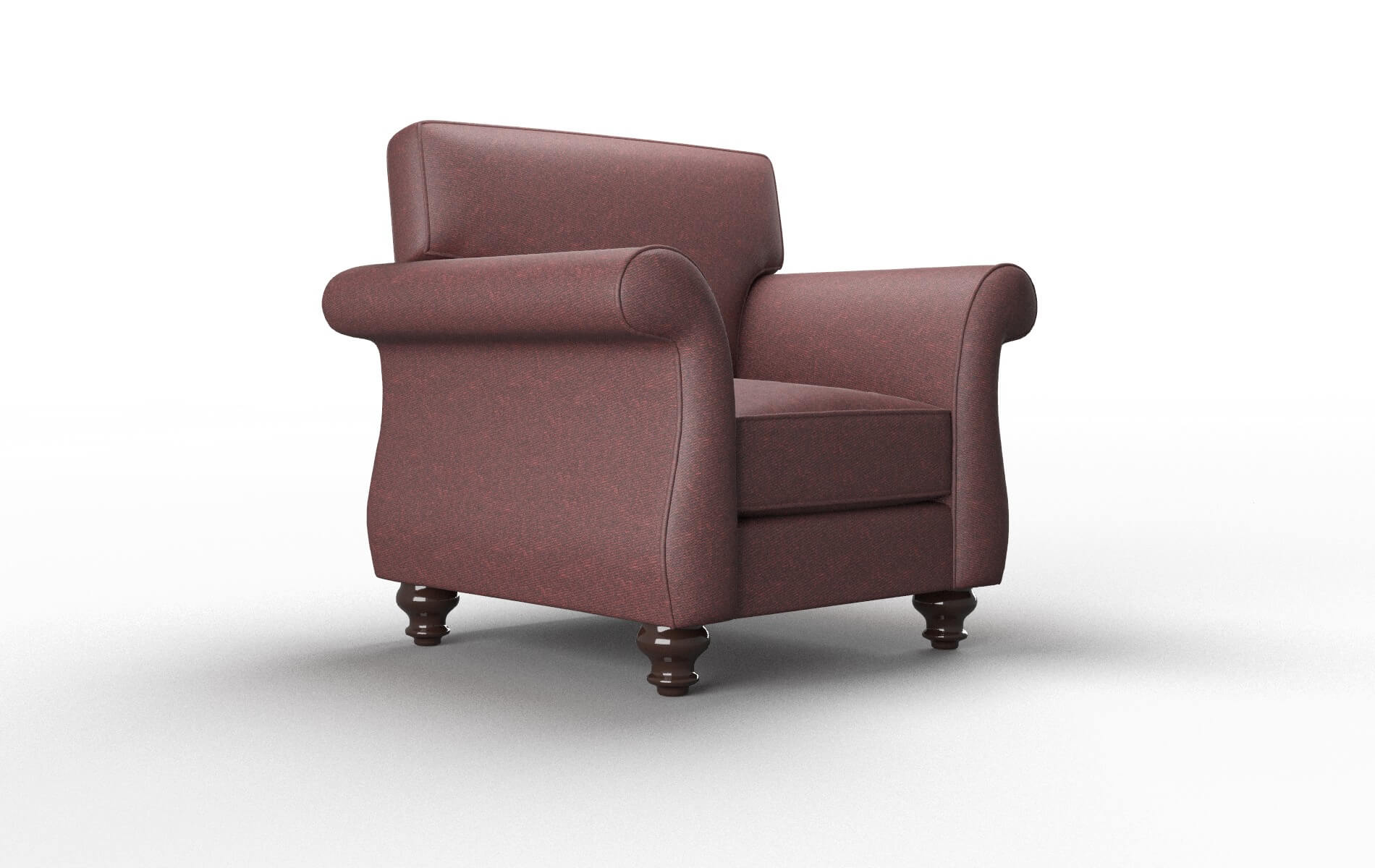 Pisa Derby Berry Chair espresso legs 2