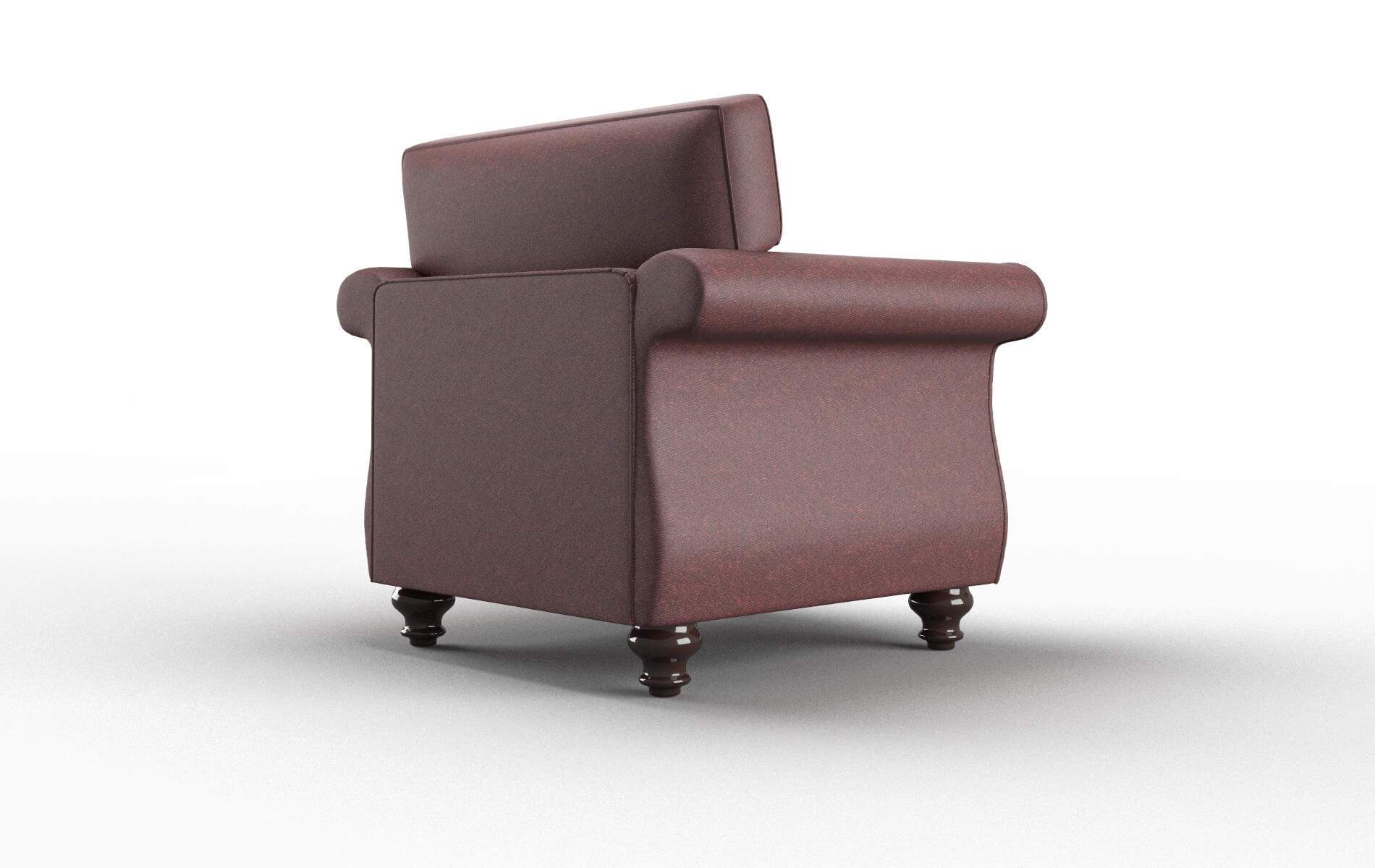 Pisa Derby Berry Chair espresso legs 5