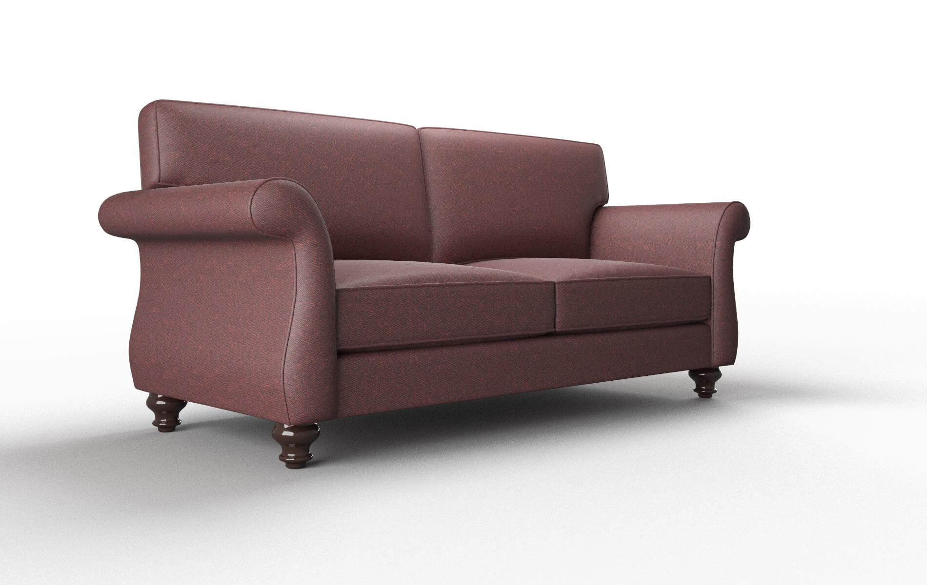 Pisa Derby Berry Sofa espresso legs 2