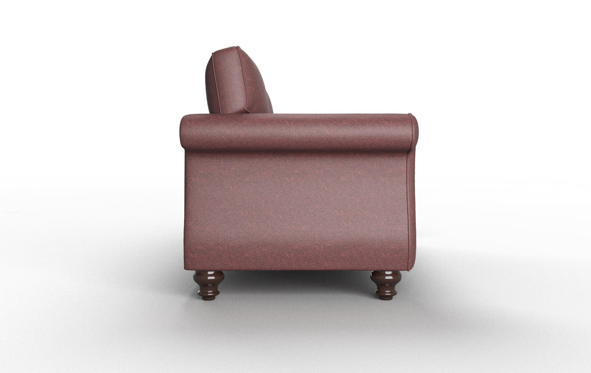 Pisa Derby Berry Sofa espresso legs 3
