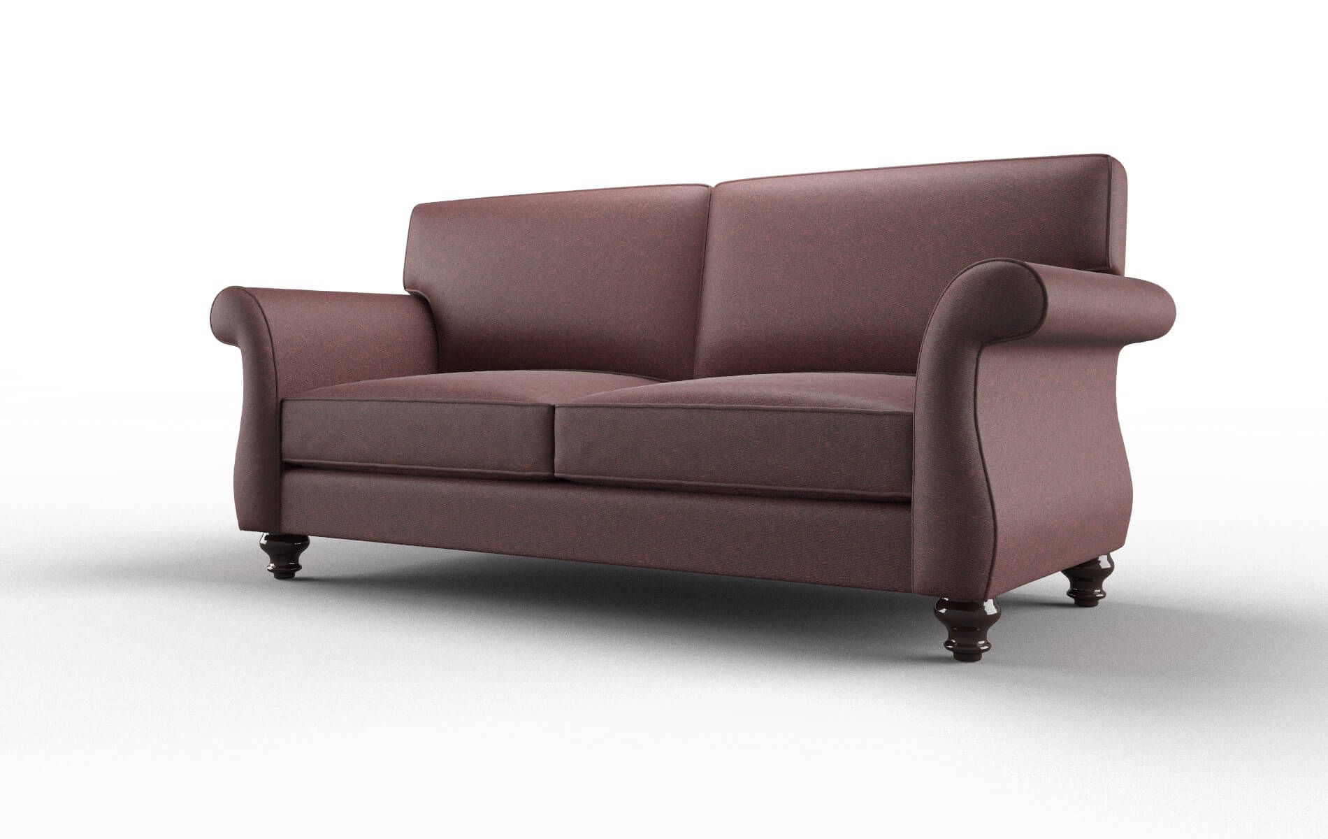 Pisa Derby Berry Sofa espresso legs 4