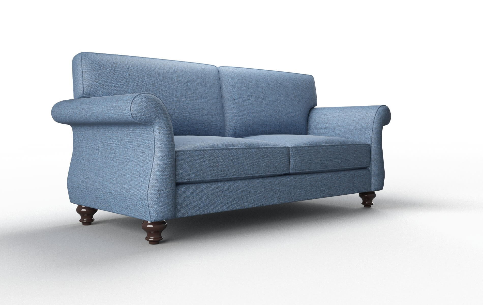 Pisa Derby Navy Sofa espresso legs 2