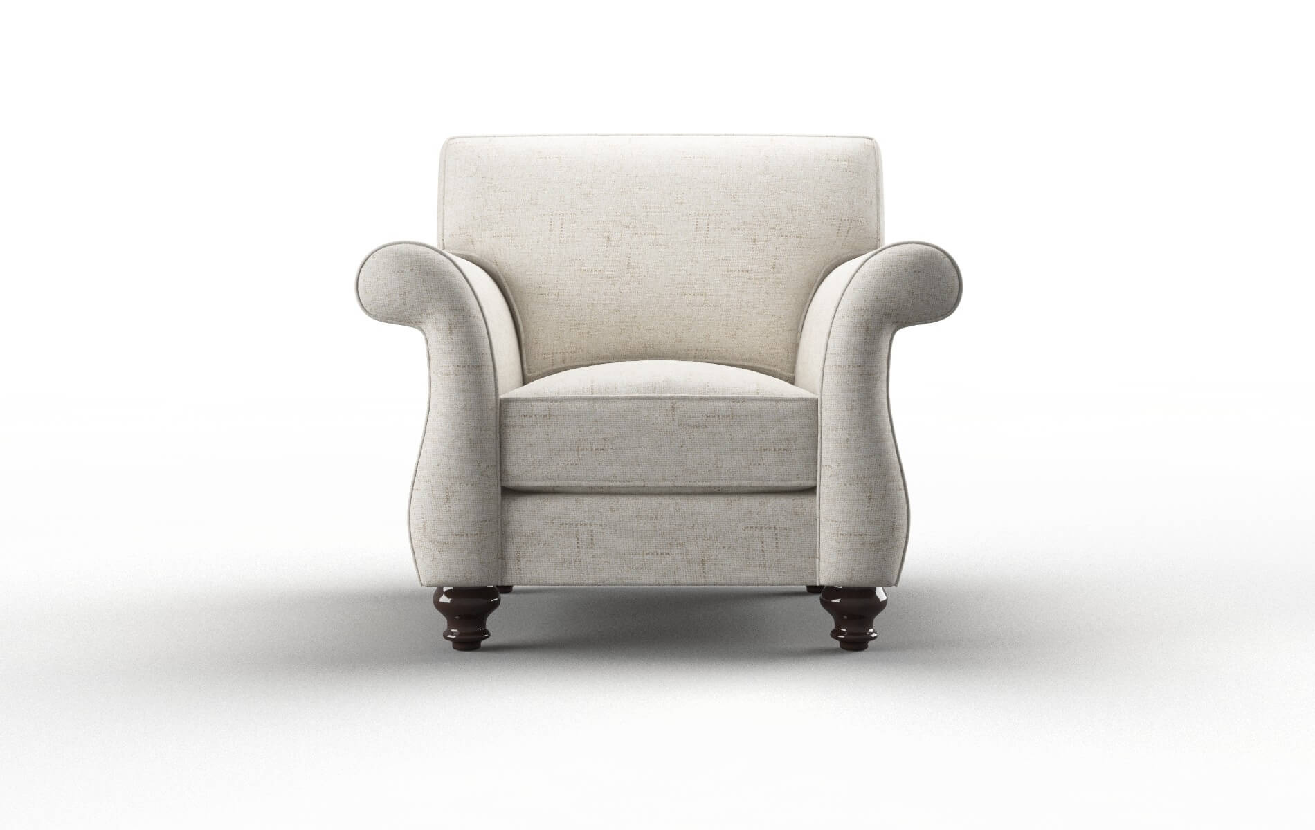 Pisa Derby Taupe Chair espresso legs 1