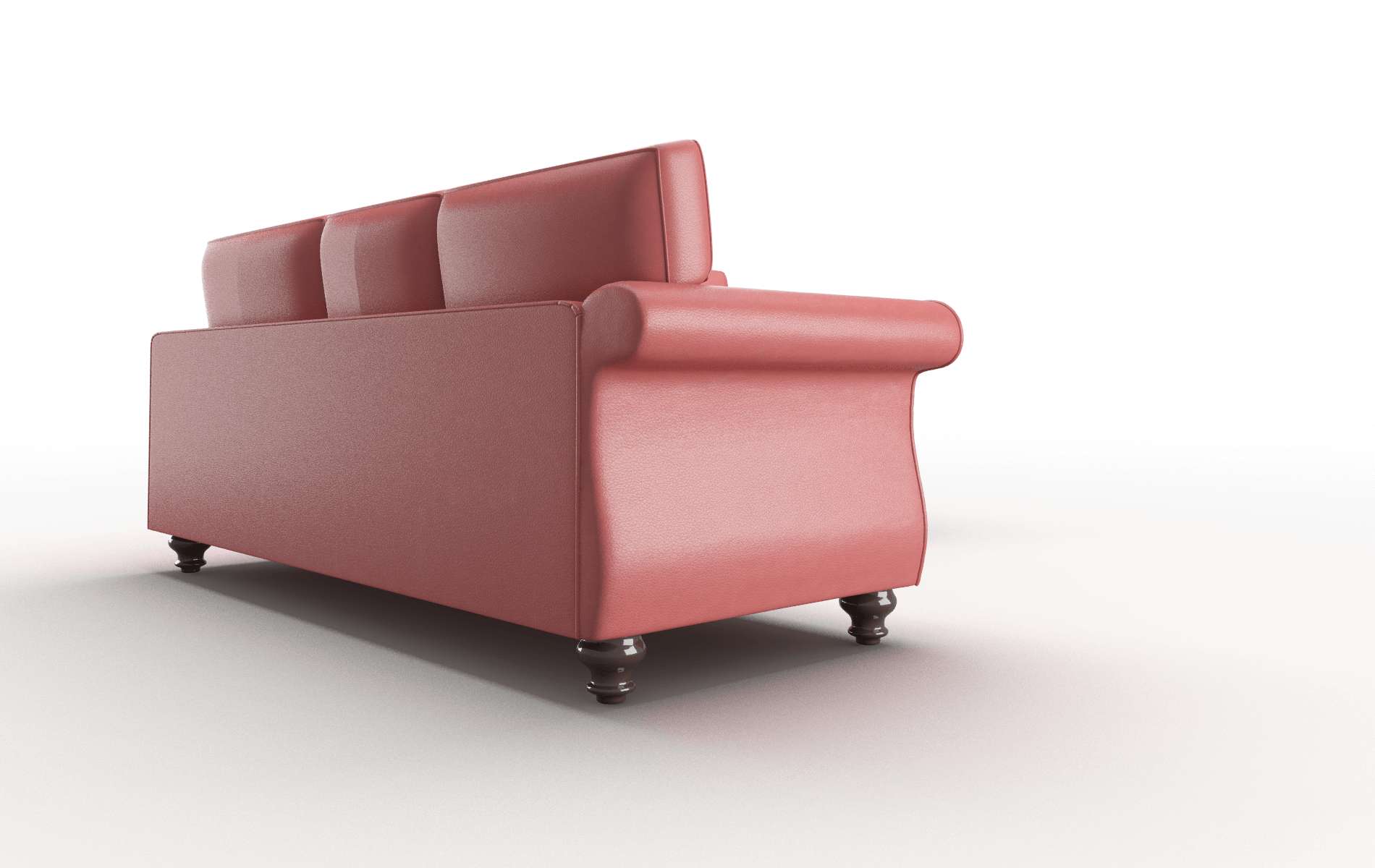 Pisa Dillion Cordovan Sectional espresso legs 3