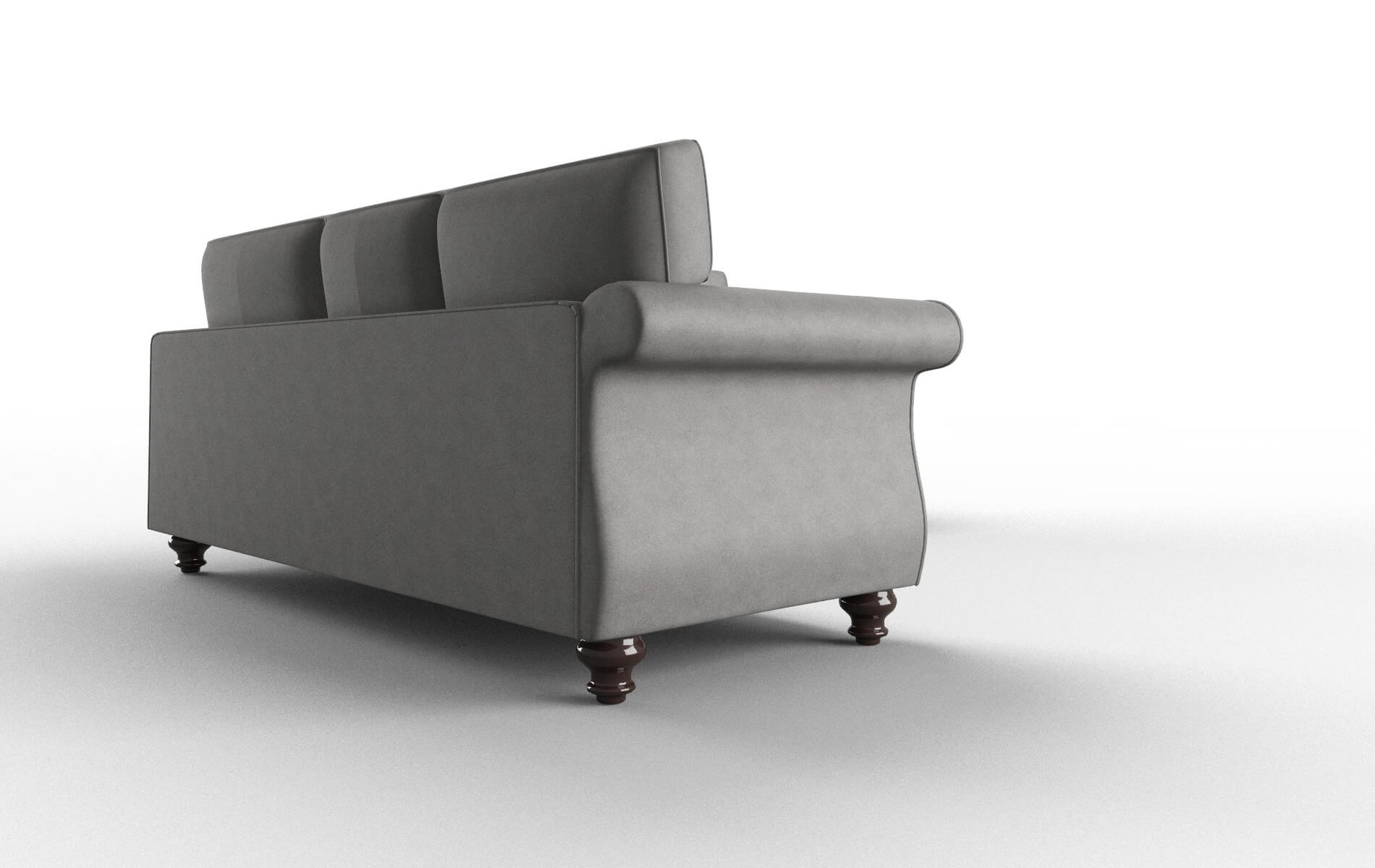 Pisa Dream_d Charcoal Sectional espresso legs 3