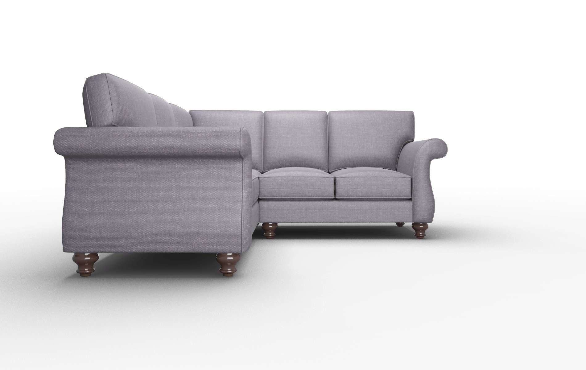 Pisa Durham Ink Sectional espresso legs 2