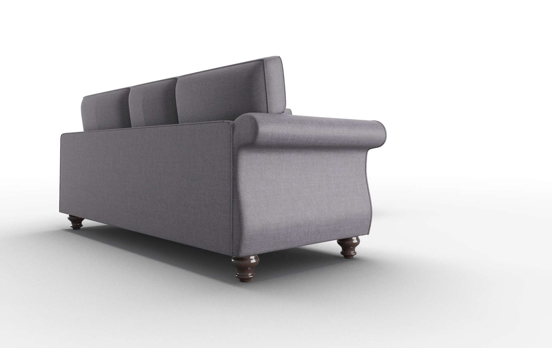 Pisa Durham Ink Sectional espresso legs 3