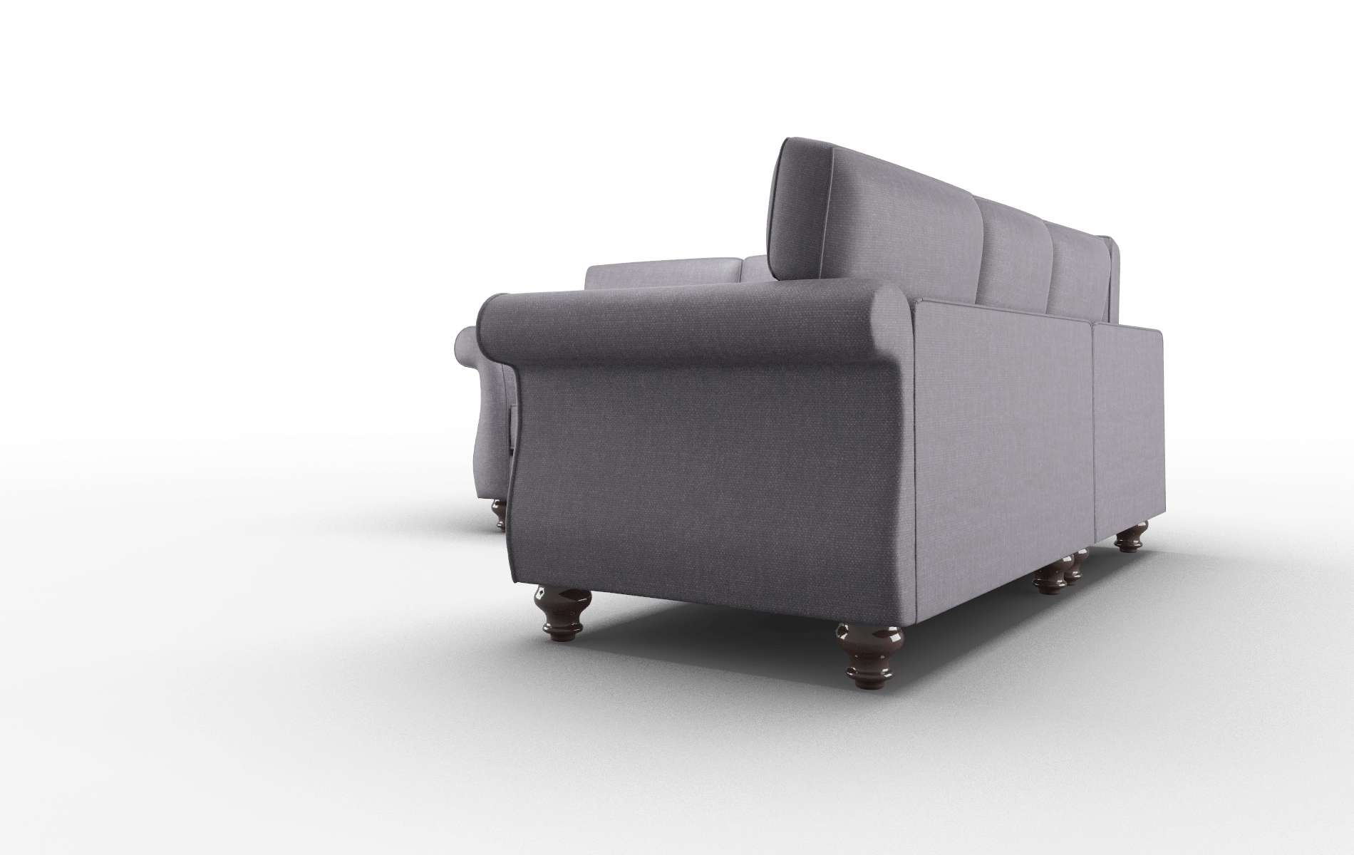 Pisa Durham Ink Sectional espresso legs 4