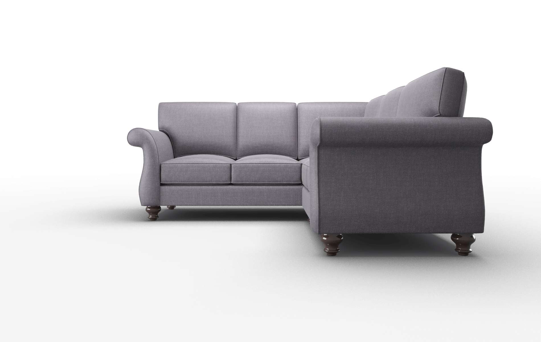Pisa Durham Ink Sectional espresso legs 5