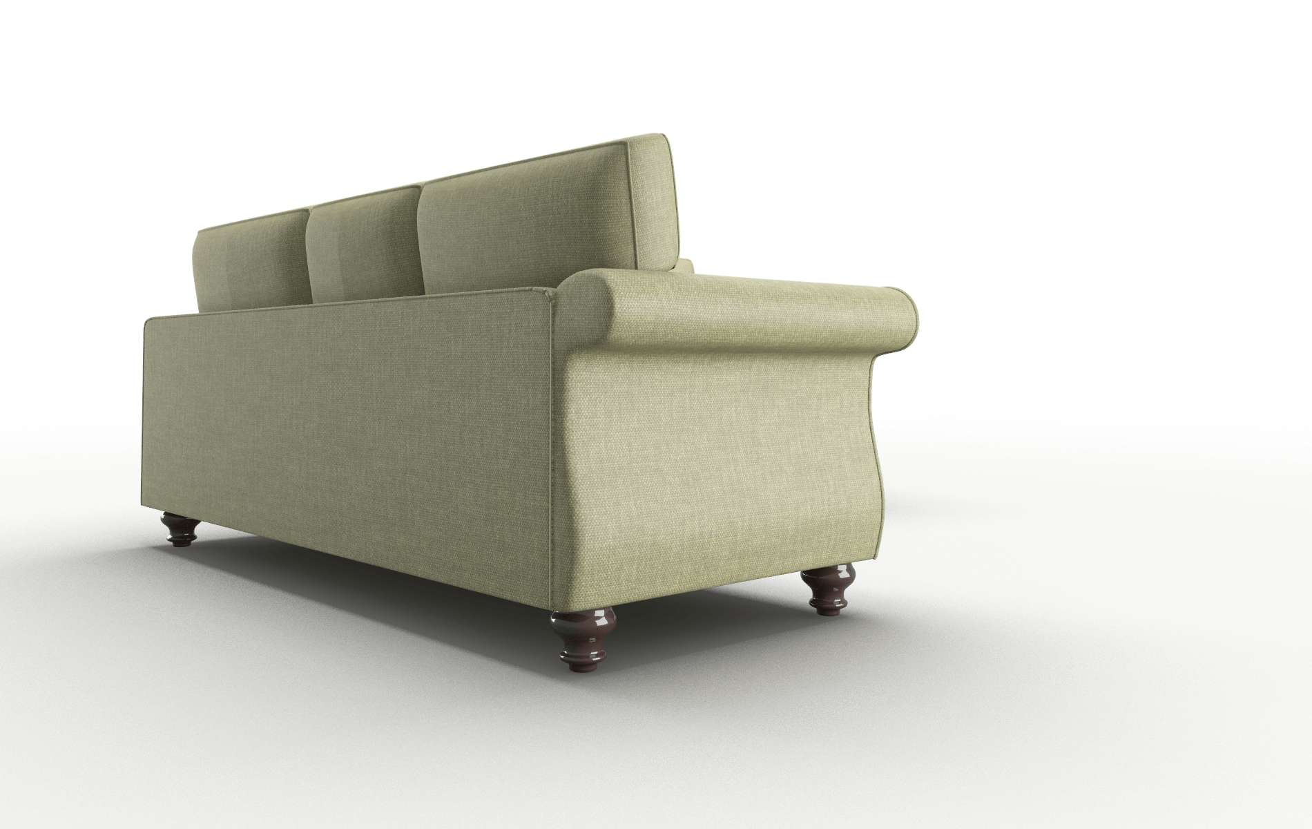 Pisa Durham Lime Sectional espresso legs 3