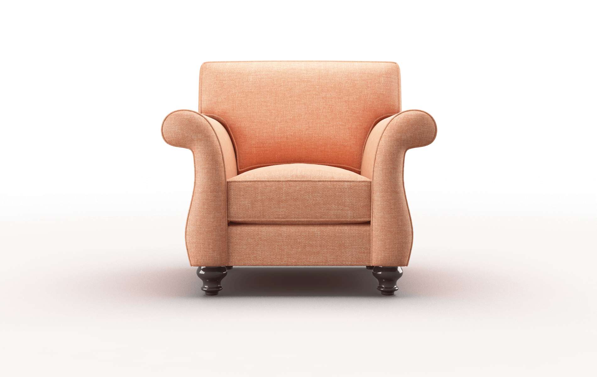 Pisa Durham Tangerine Chair espresso legs 1