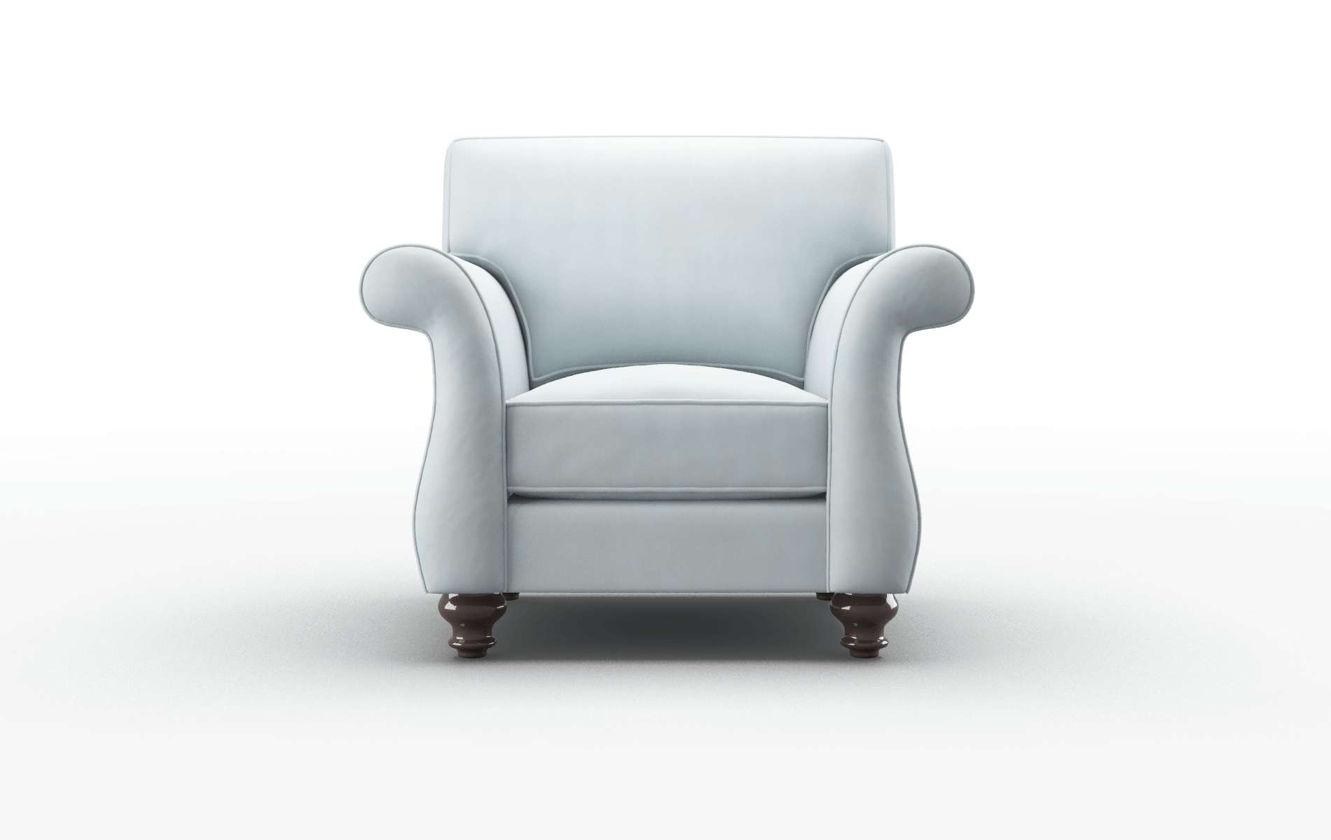 Pisa Hathaway Aqua Chair espresso legs 1