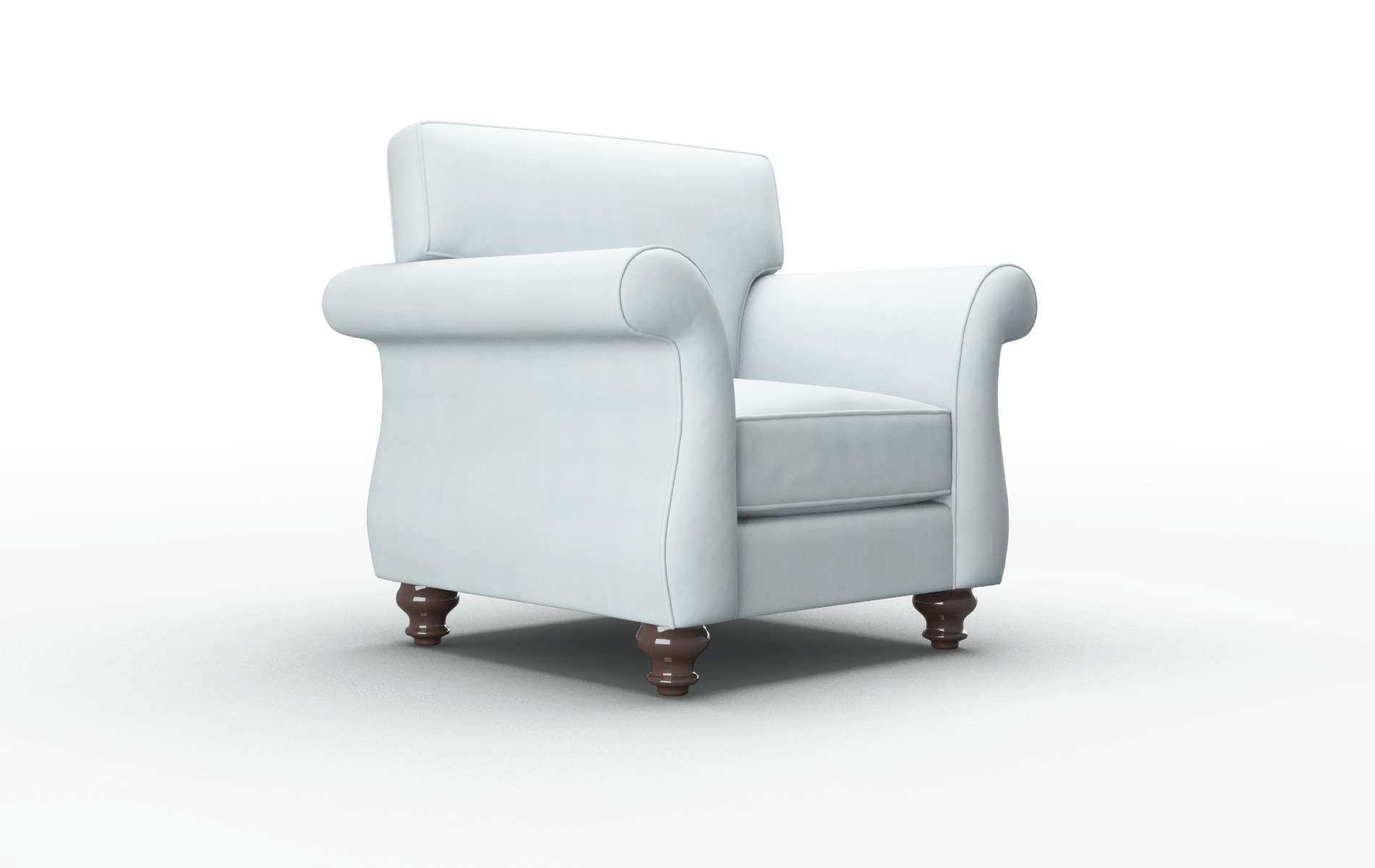 Pisa Hathaway Aqua Chair espresso legs 2