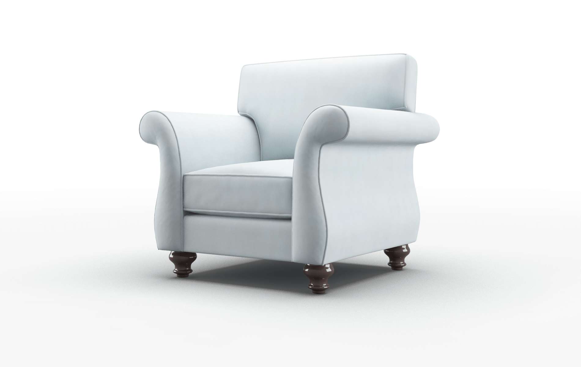 Pisa Hathaway Aqua Chair espresso legs 4