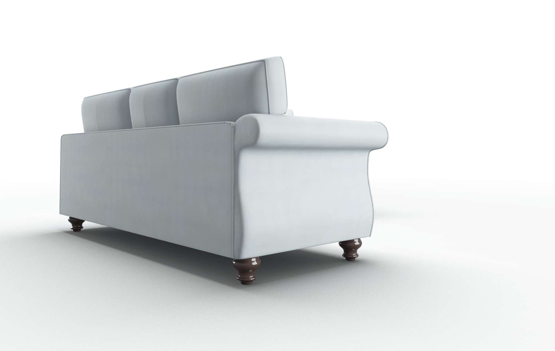 Pisa Hathaway Aqua Sectional espresso legs 3