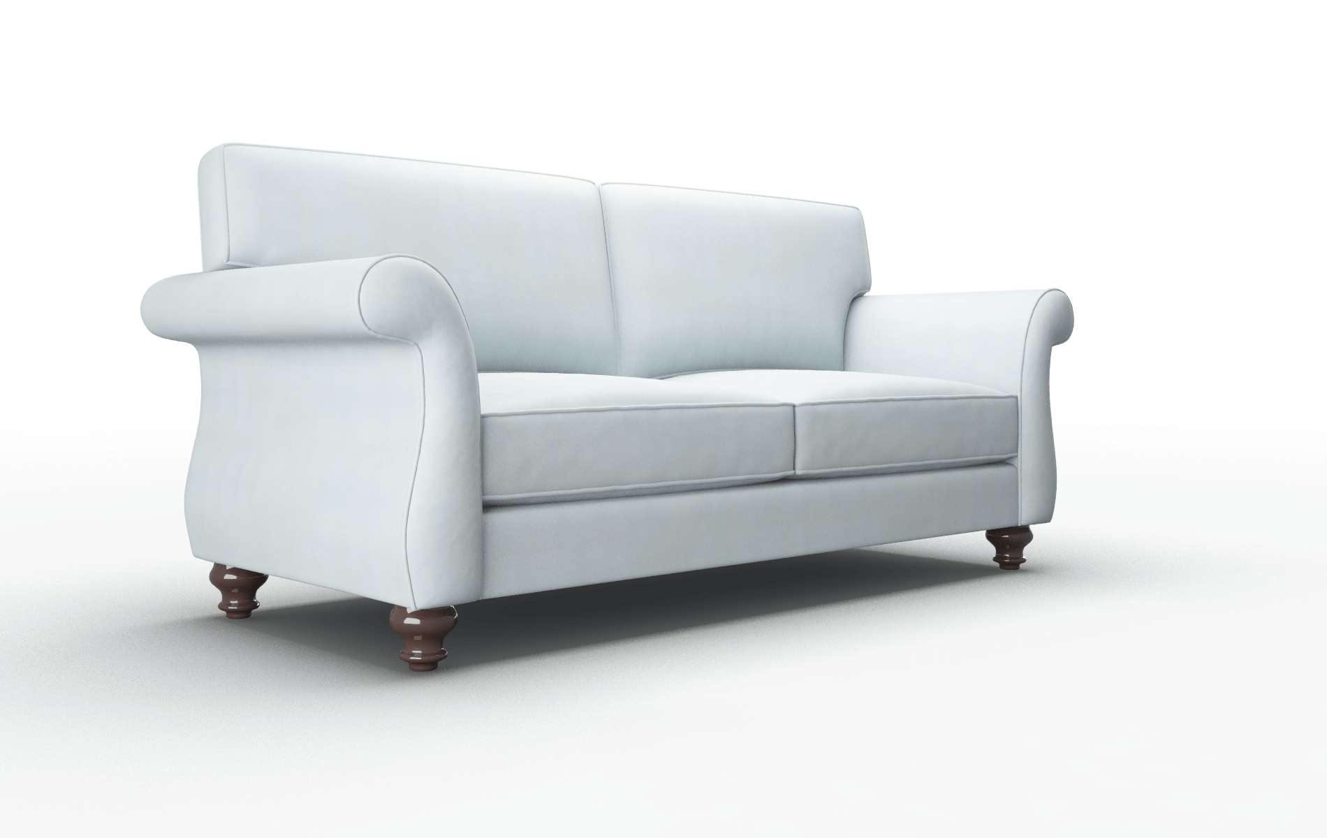 Pisa Hathaway Aqua Sofa espresso legs 2