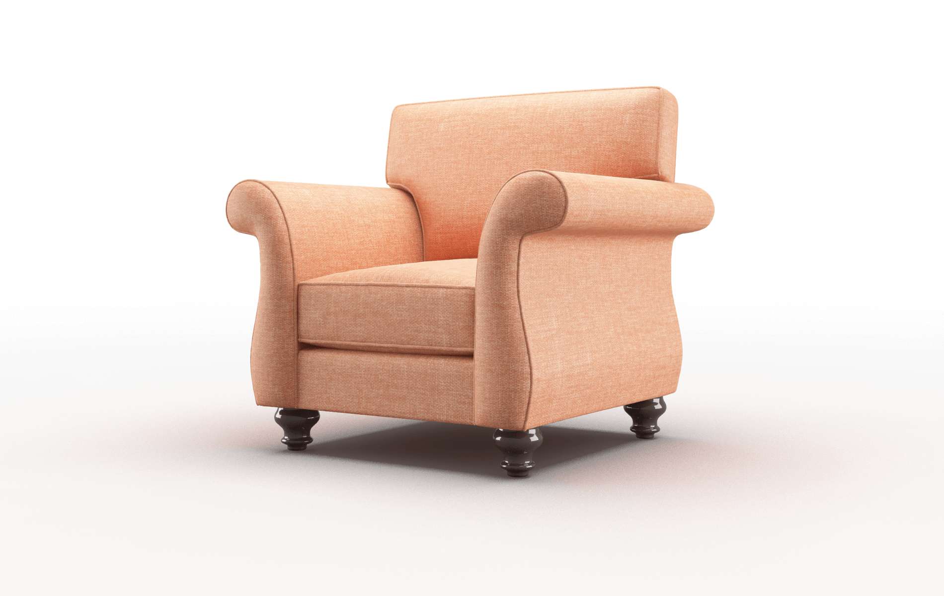 Pisa Hepburn Appricot Chair espresso legs 4