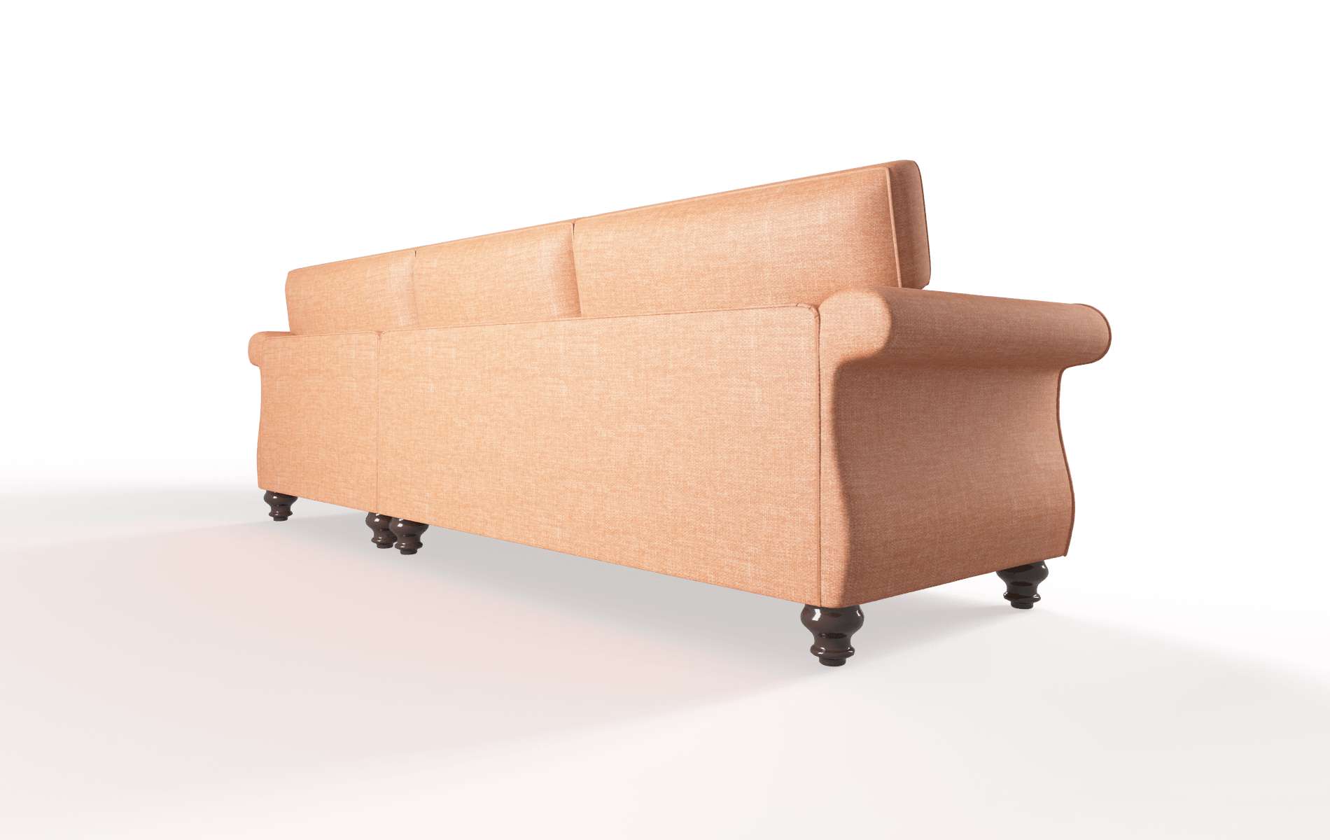 Pisa Hepburn Appricot Panel espresso legs 5