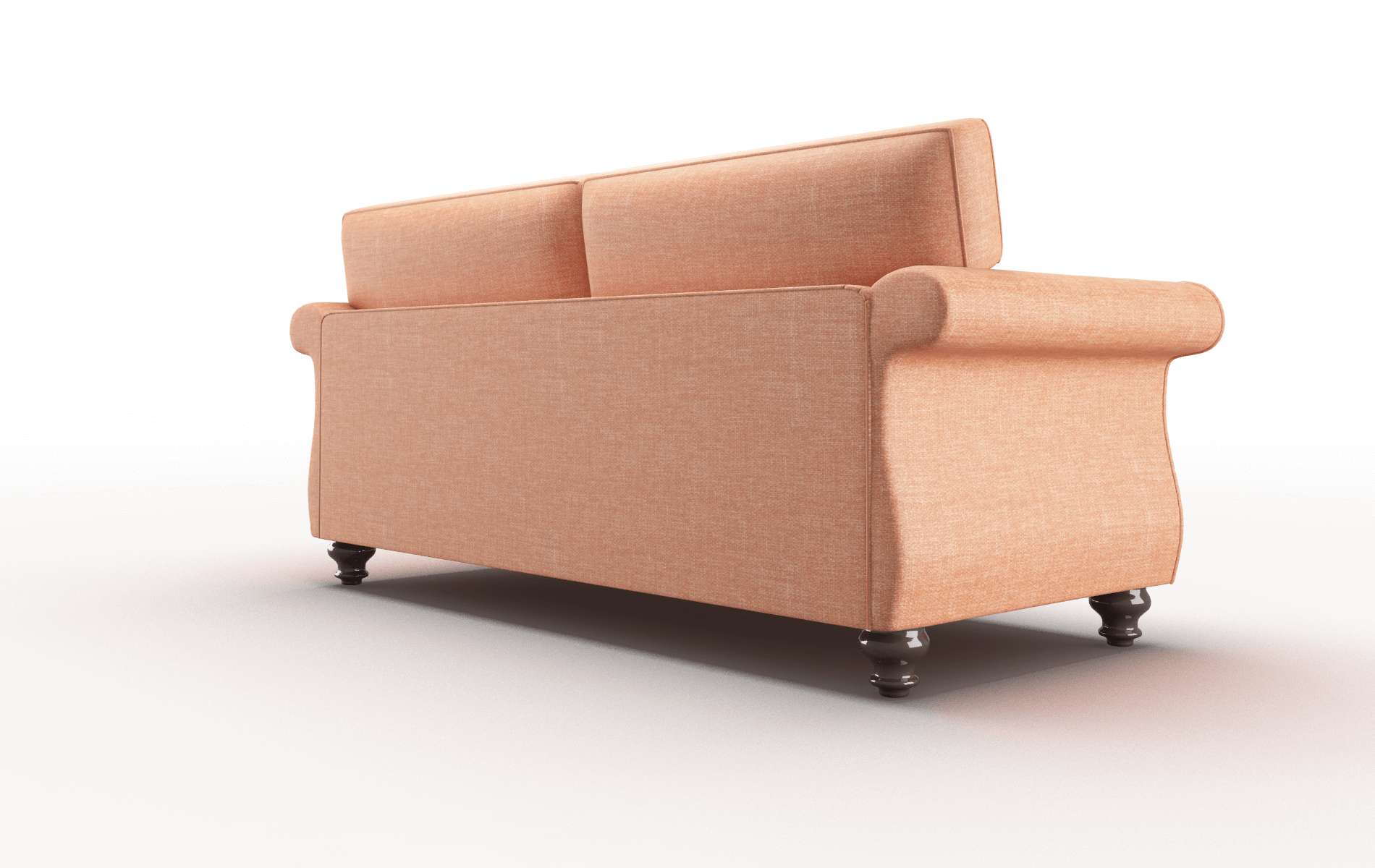 Pisa Hepburn Appricot Sofa espresso legs 5